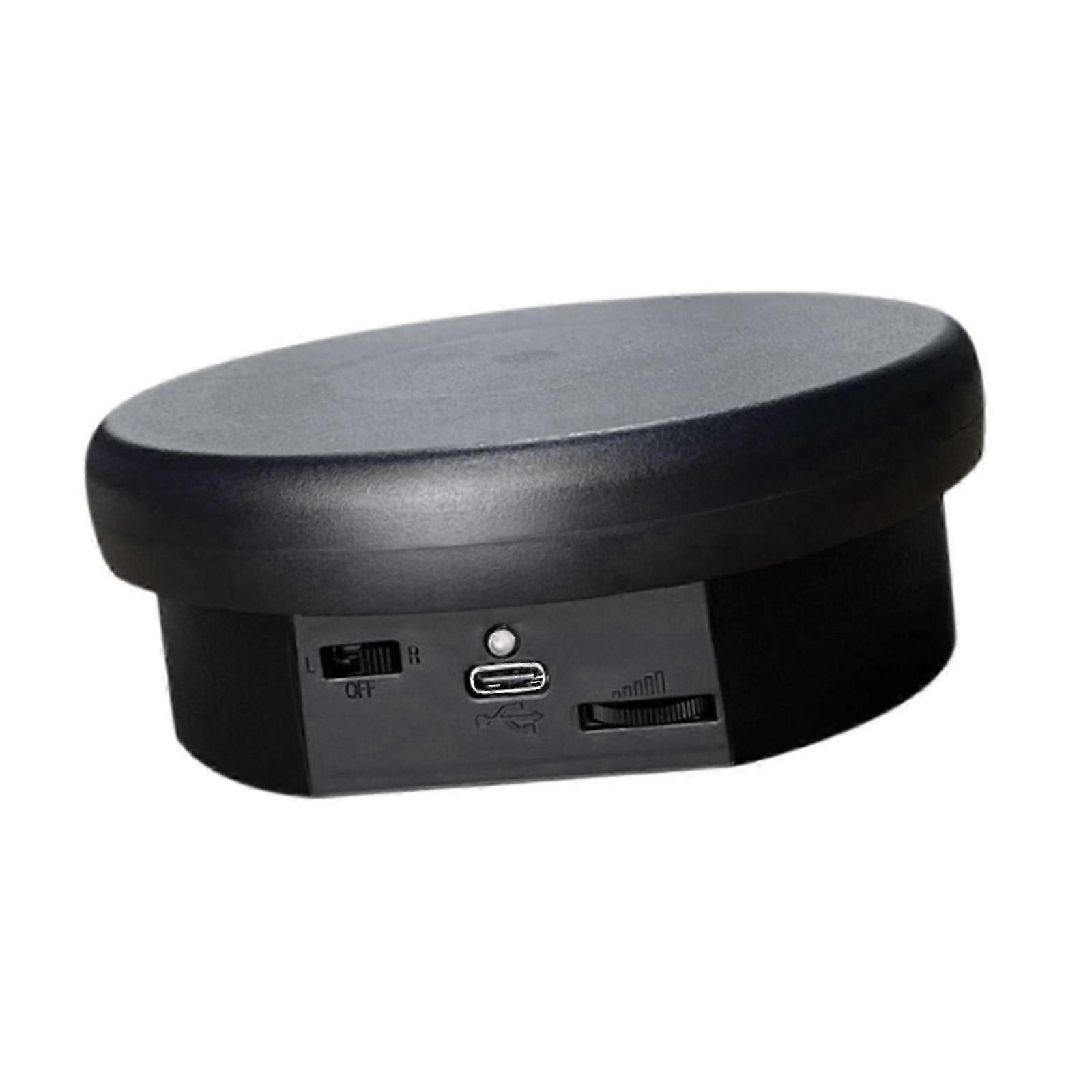 360-Degree Rotating Display Stand for Electric Jewelry Showcases Black Suitable for 3D Models