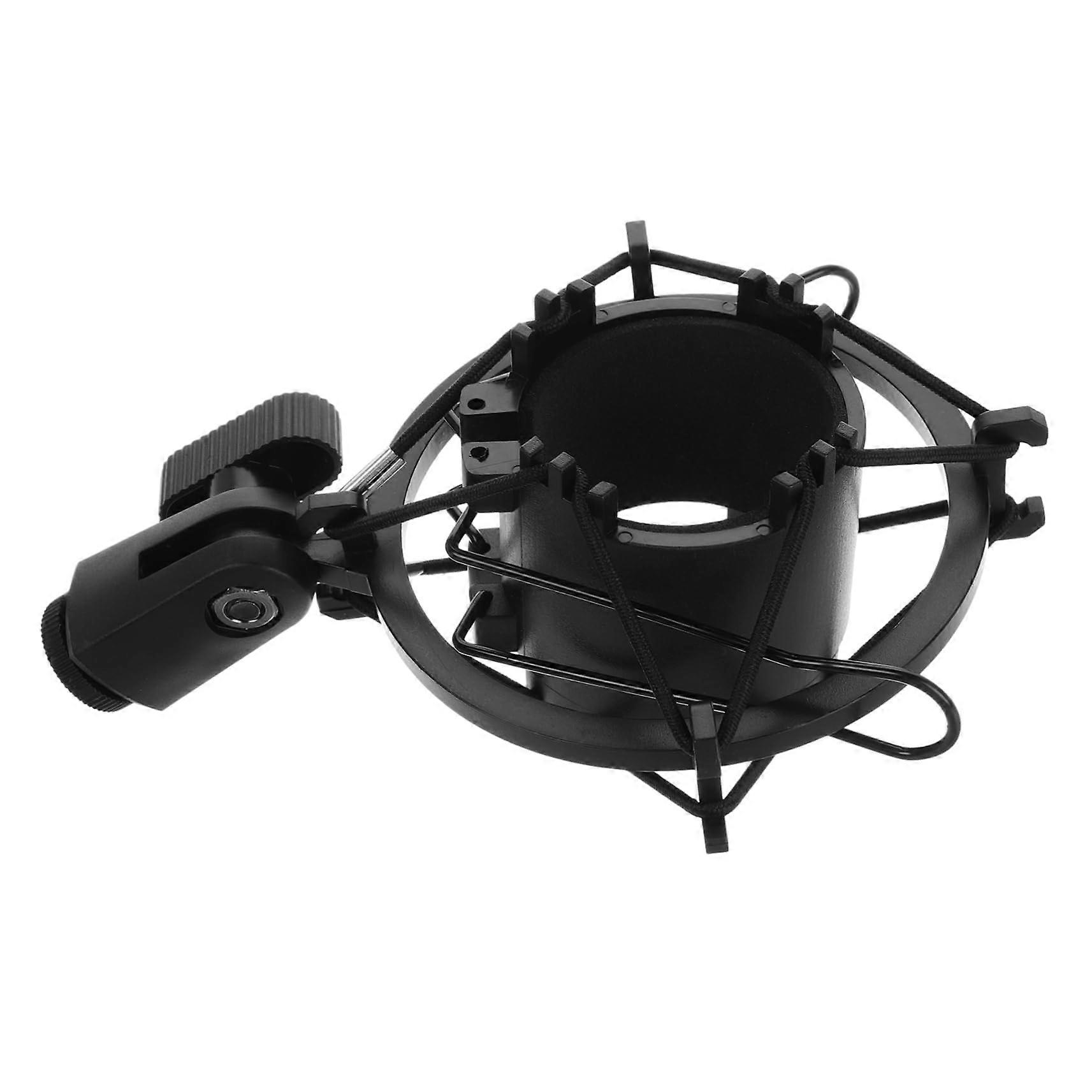 Microphone Shock Mount Metal For Condenser Microphones, Sturdy Clip, Noise Reduction, Easy Install For Music Recording
