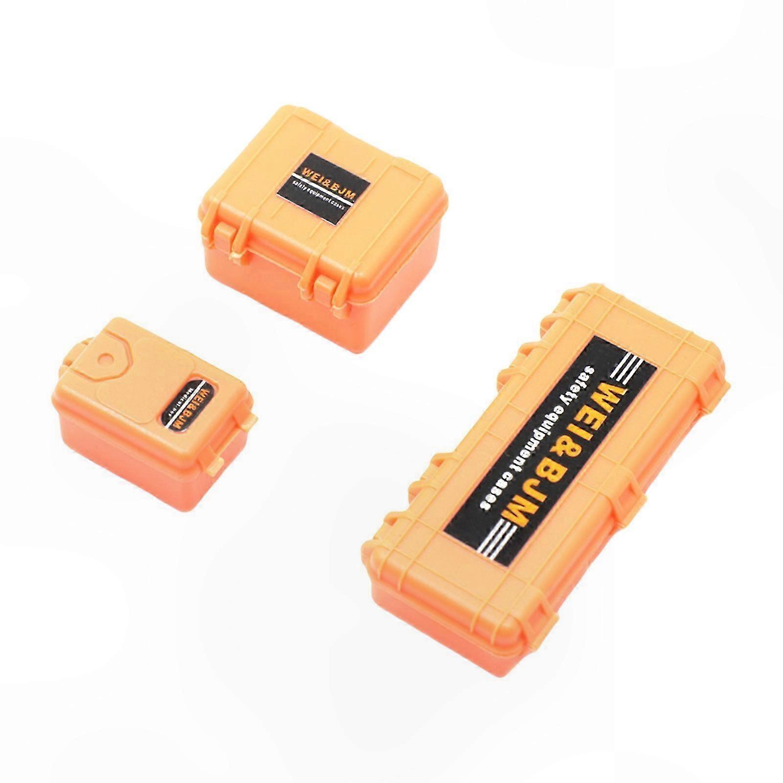 Toolbox Case Equipment Case for SCX24 Truck Car Interior Parts Trunk Model Remote Car Model Replacement Red