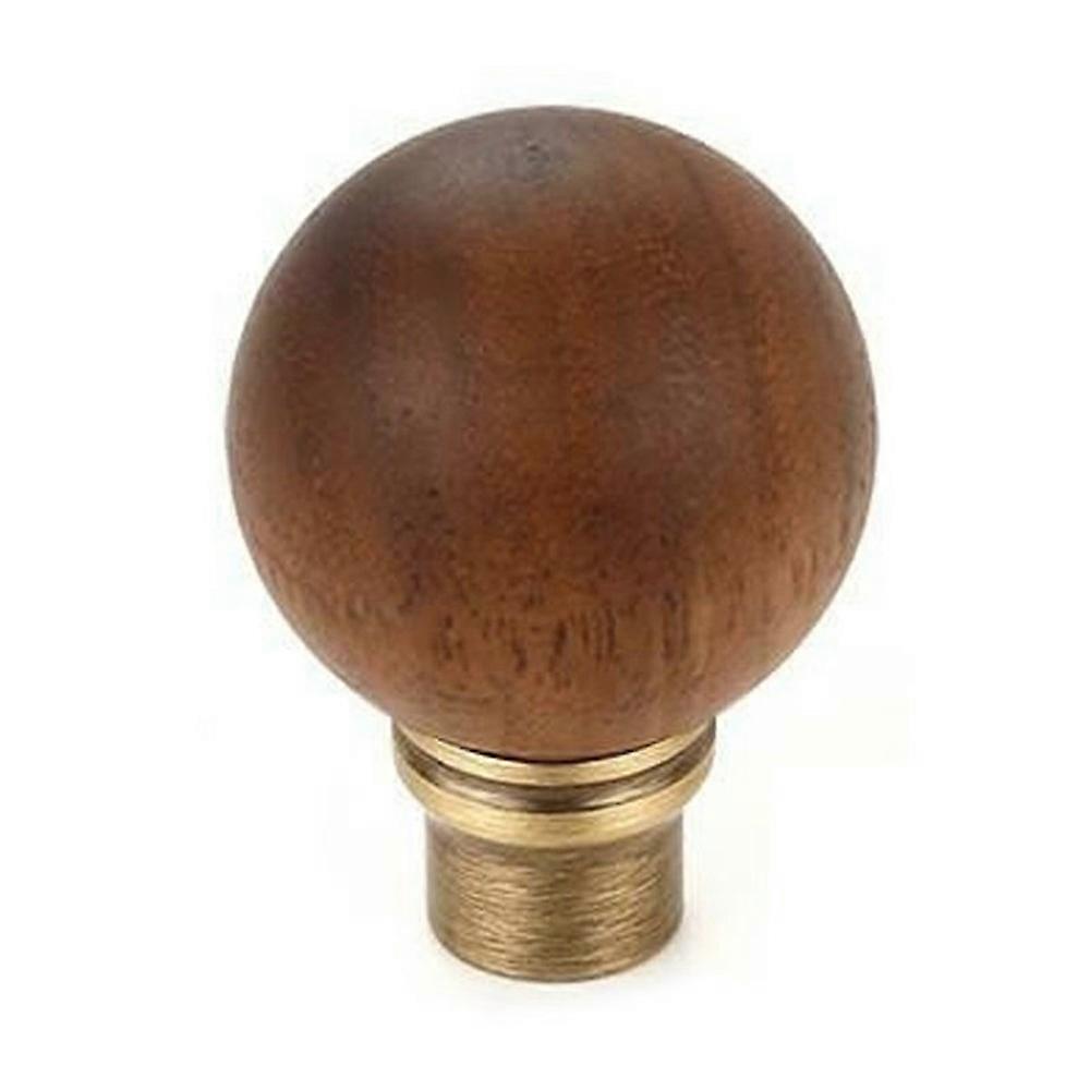 8191 30mm Diameter Walnut Wood Cabinet Knob Brass Round Ball Drawer Pull Handle French Luxury Vintage Style for Wardrobe / Dresser