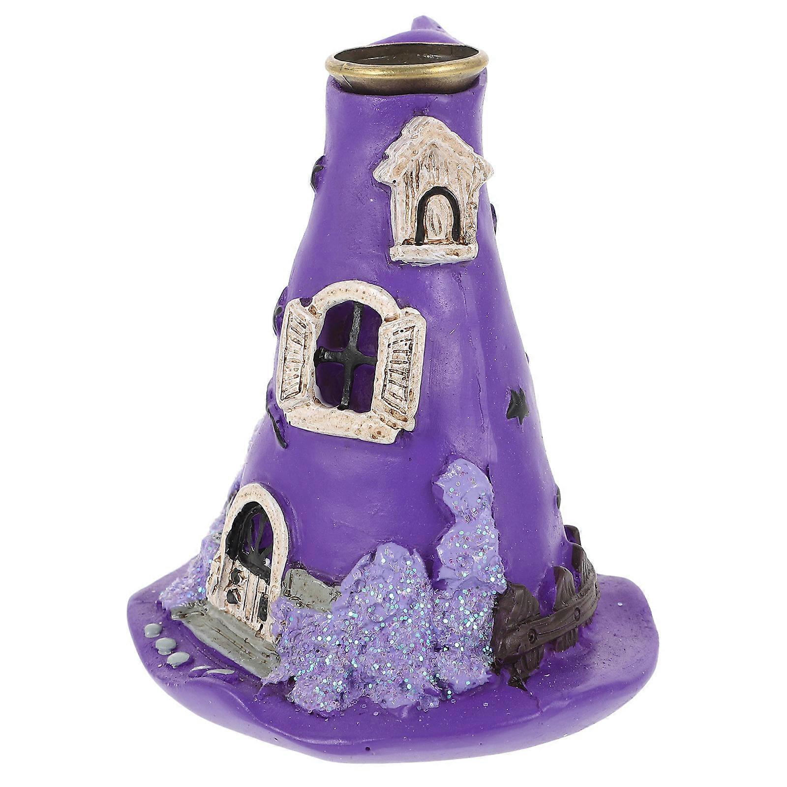 Witch Hat Backflow Incense Burner Halloween Home Decor For Adults 1Pcs