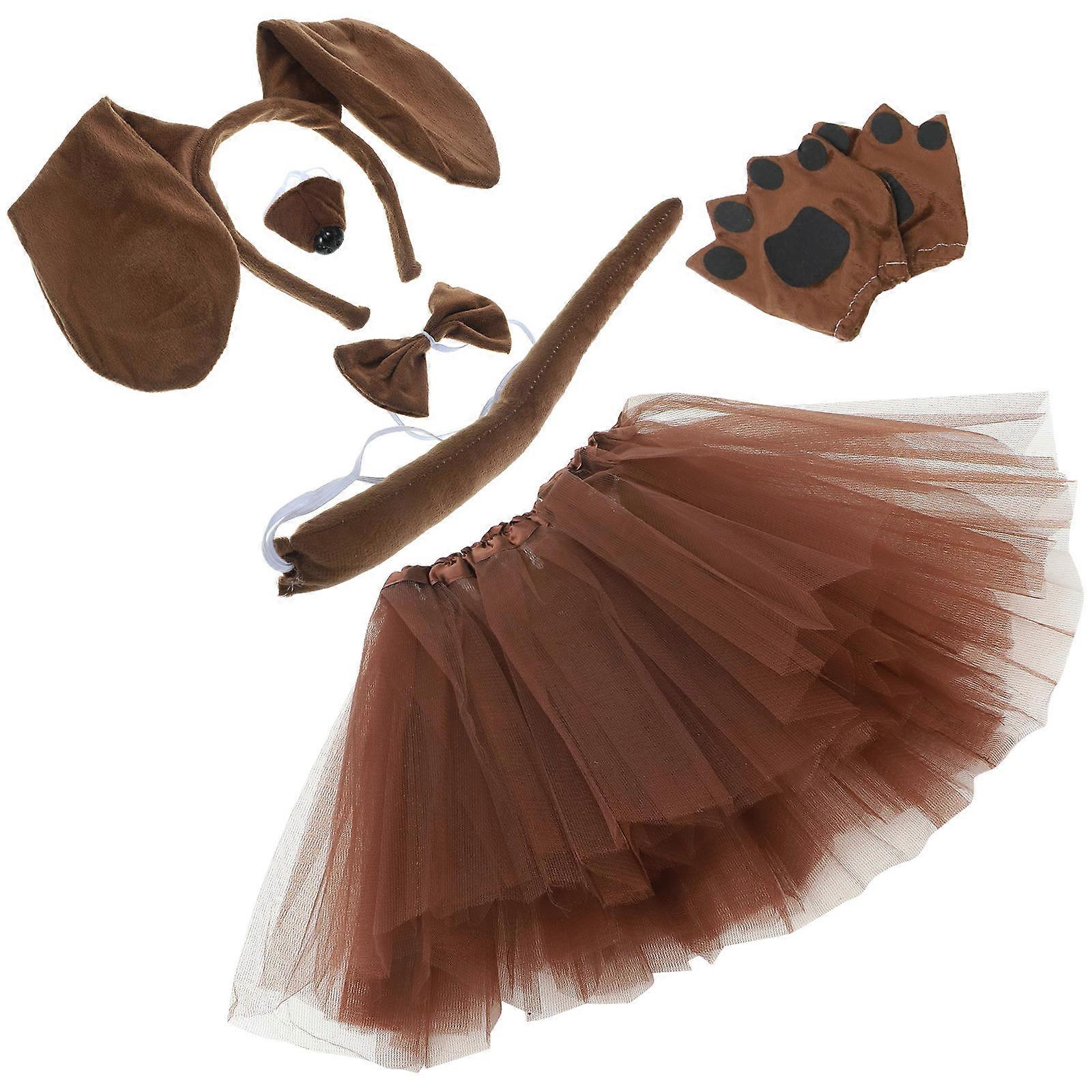 Κουτάβι Tutu Κοστούμι Cosplay Σκύλος Αυτί Headband Σετ Πάρτι Γενεθλίων Κορίτσια 29.50X21.00X2.00Cm 1Σετ