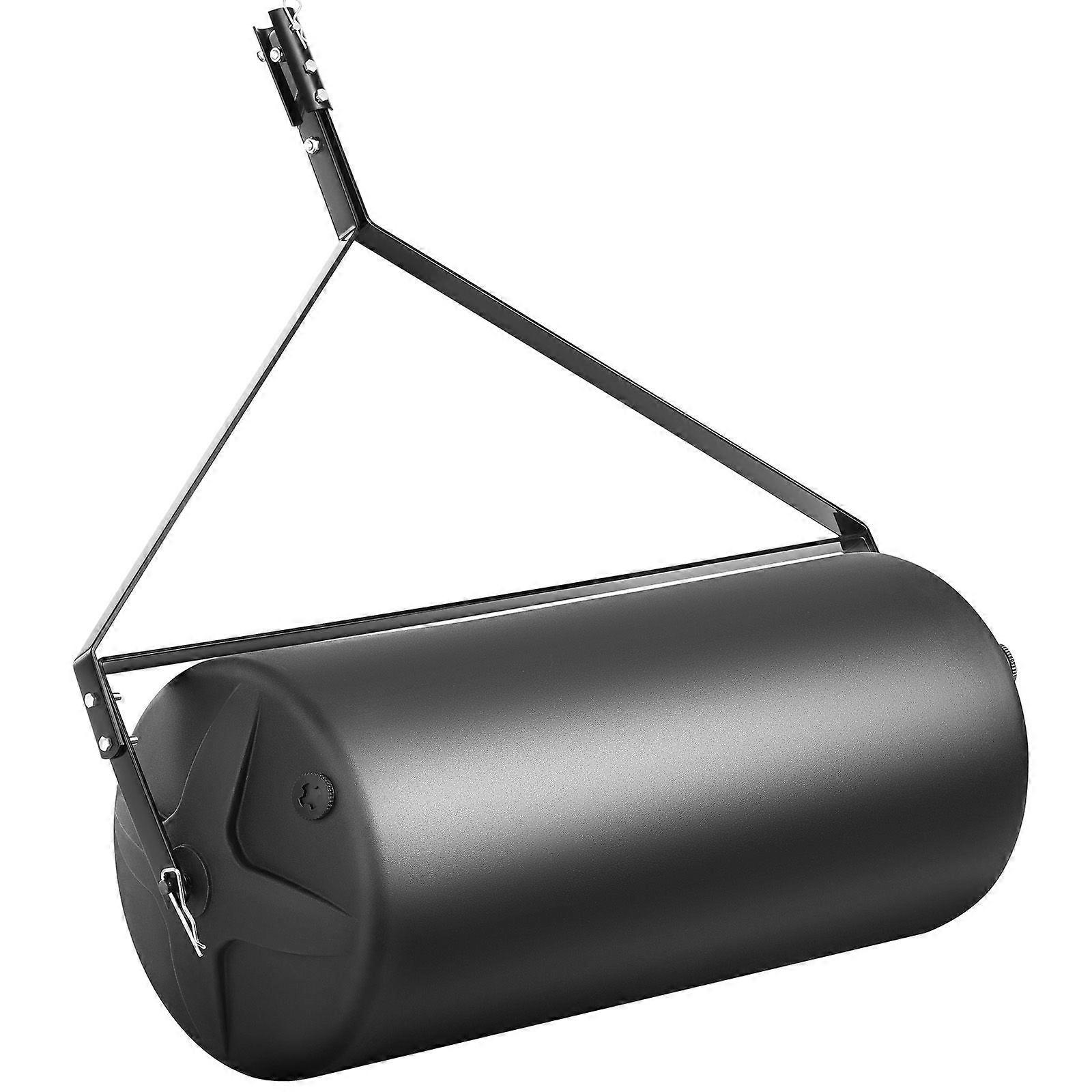 Tow Behind Lawn Roller, 400lbs Sand/Water Filled Yard Roller, LLDPE Drum and Steel Frame Sod Roller with Easy-turn Plug