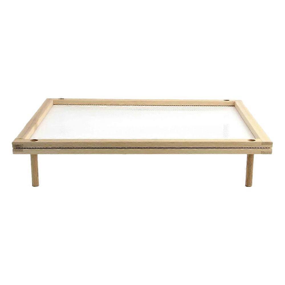 Pasta Drying Rack, Noodle Dryer for Homemade Noodle,Natural Wood Noodle Drying Rack with 4 Single Base Stick