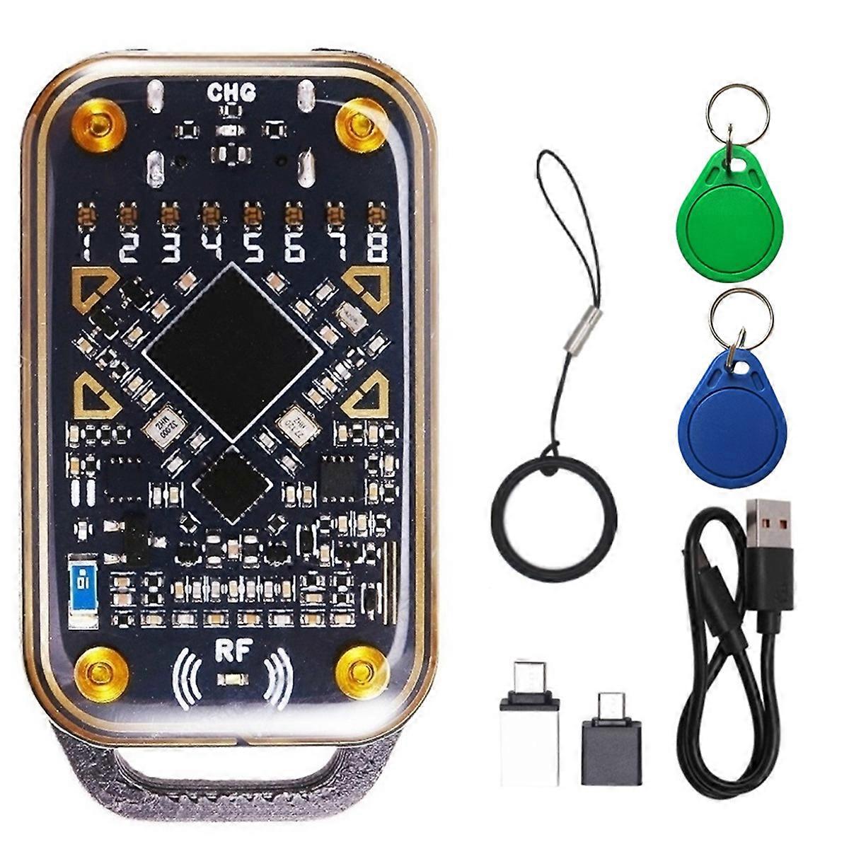 Chameleon Ultra Smart Card Emulator RFID Reader + 2xCUID Keychain