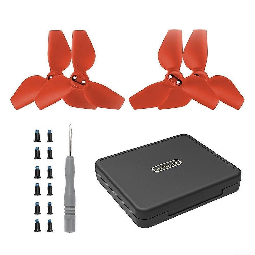 Storage box for DJI Neo hand camera 2016S propeller, shockproof and compact, red