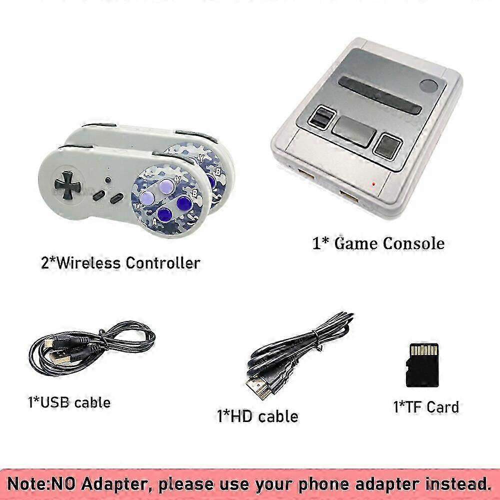 Wireless 2.4G Game Controller for PS1 GBA SFC MAME 4K 64bit 32GB Retro Gaming Console