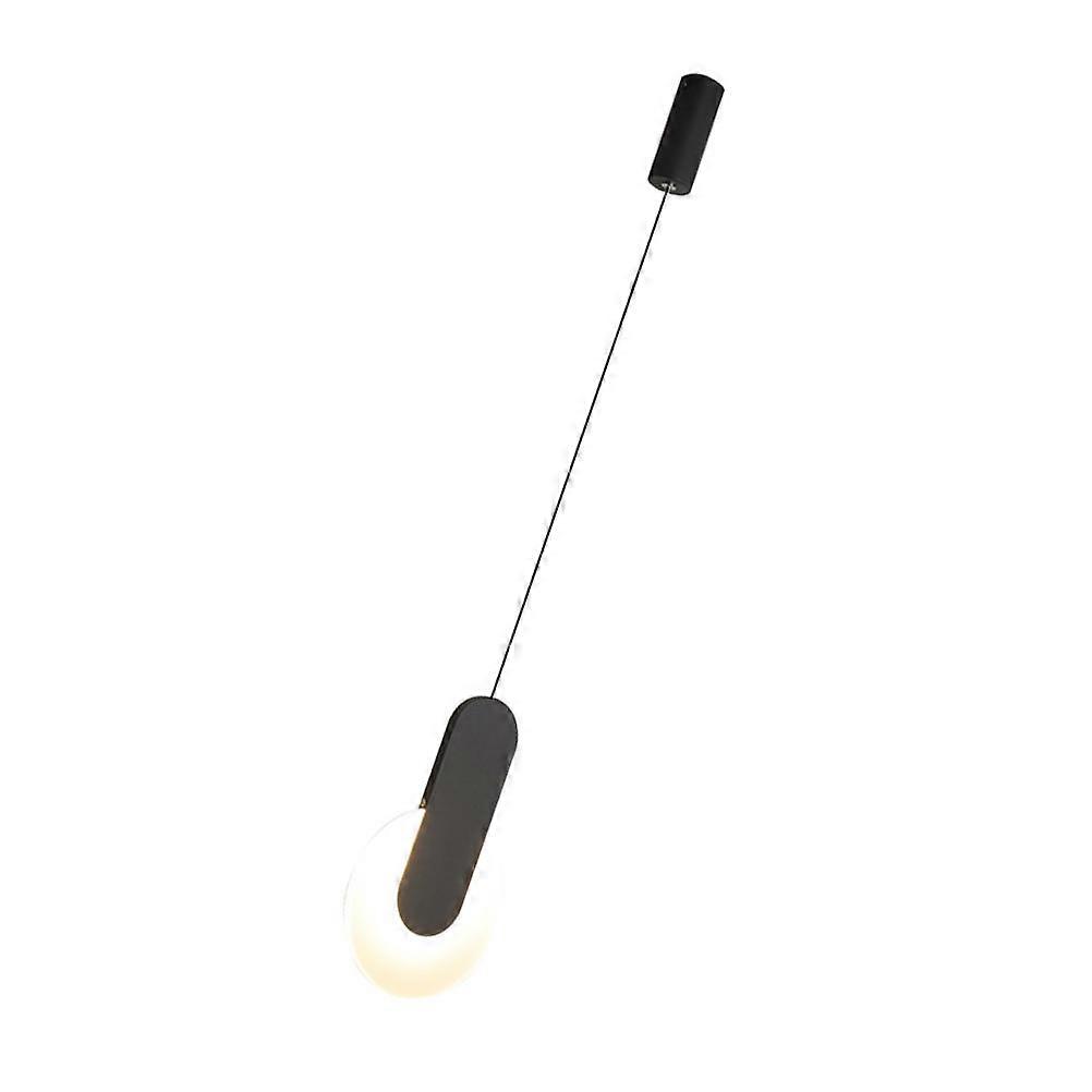 Indoor Use Lamp 1Set Simple Style LED Ceiling Lamp Black Illumination Restaurant Lighting