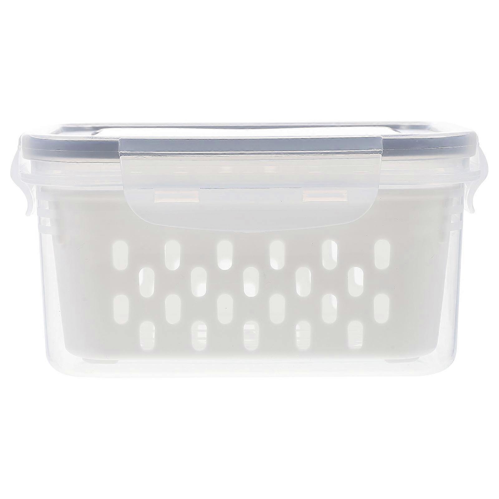 Drain Storage Basket Box Washable Drain Basket Ideal For Household Users 16X11CM Assorted Color Food Storage 1 Set
