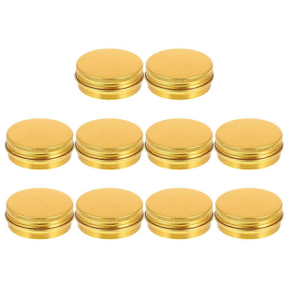 Durable 20Pcs Refillable Aluminum Tin Cans For Home And Office Use Golden Color With Corrosion-Resistant And Leak-Proof Features