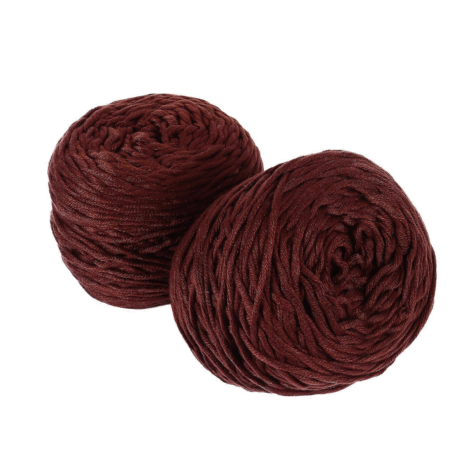 Coffee Colored Woven Cotton Yarn for DIY Use Soft to Touch and Durable 16 Strand