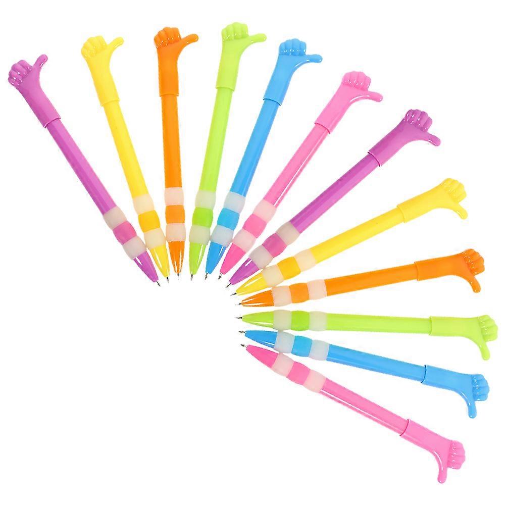 Functional Ballpoint Pens 12Set Assorted Colors Comfortable Grip Essential For Work And Study