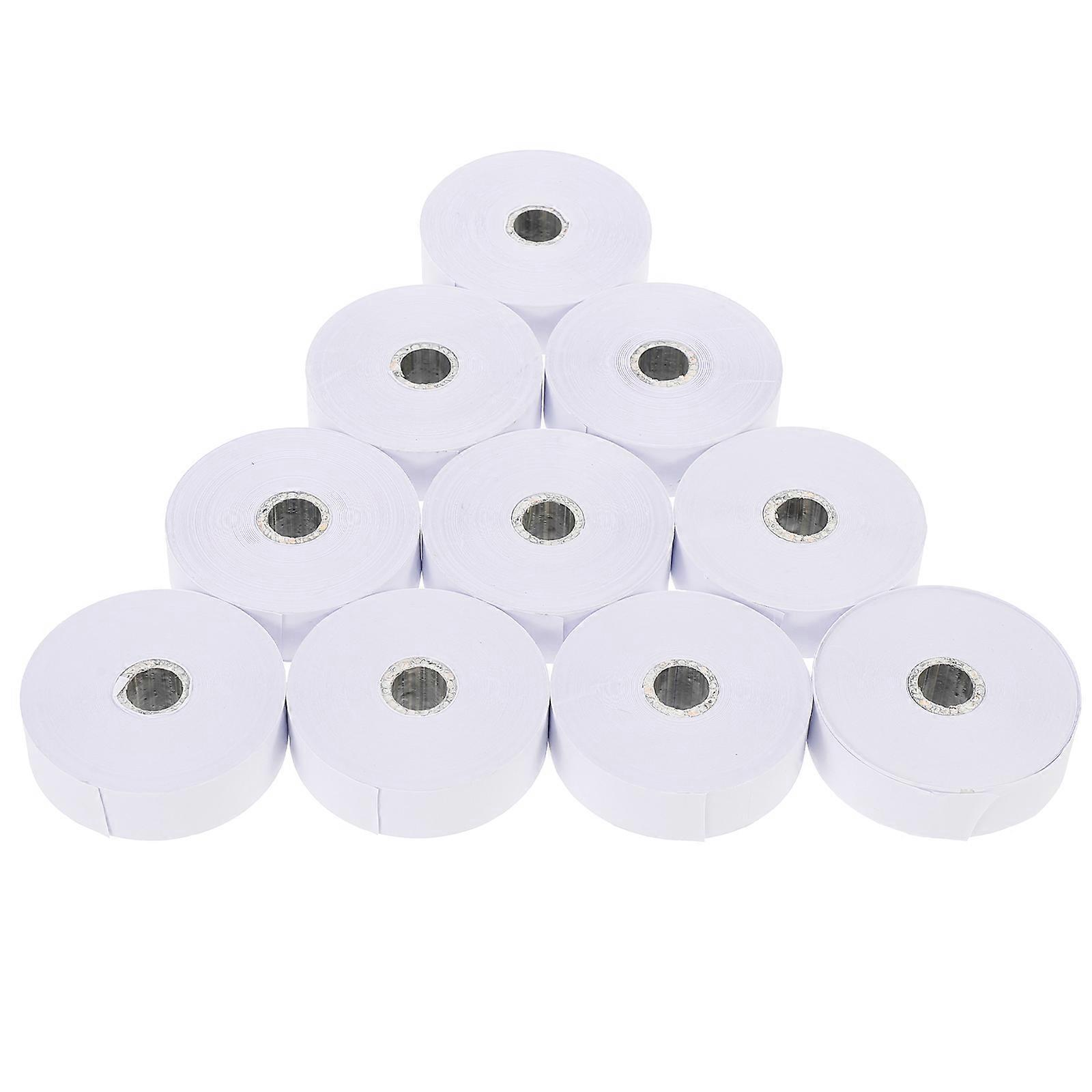 10 Rolls Electromagnetic Dot Timer Paper For School Laboratory Use 6X6X2 Cm White Easy To Operate For Physics