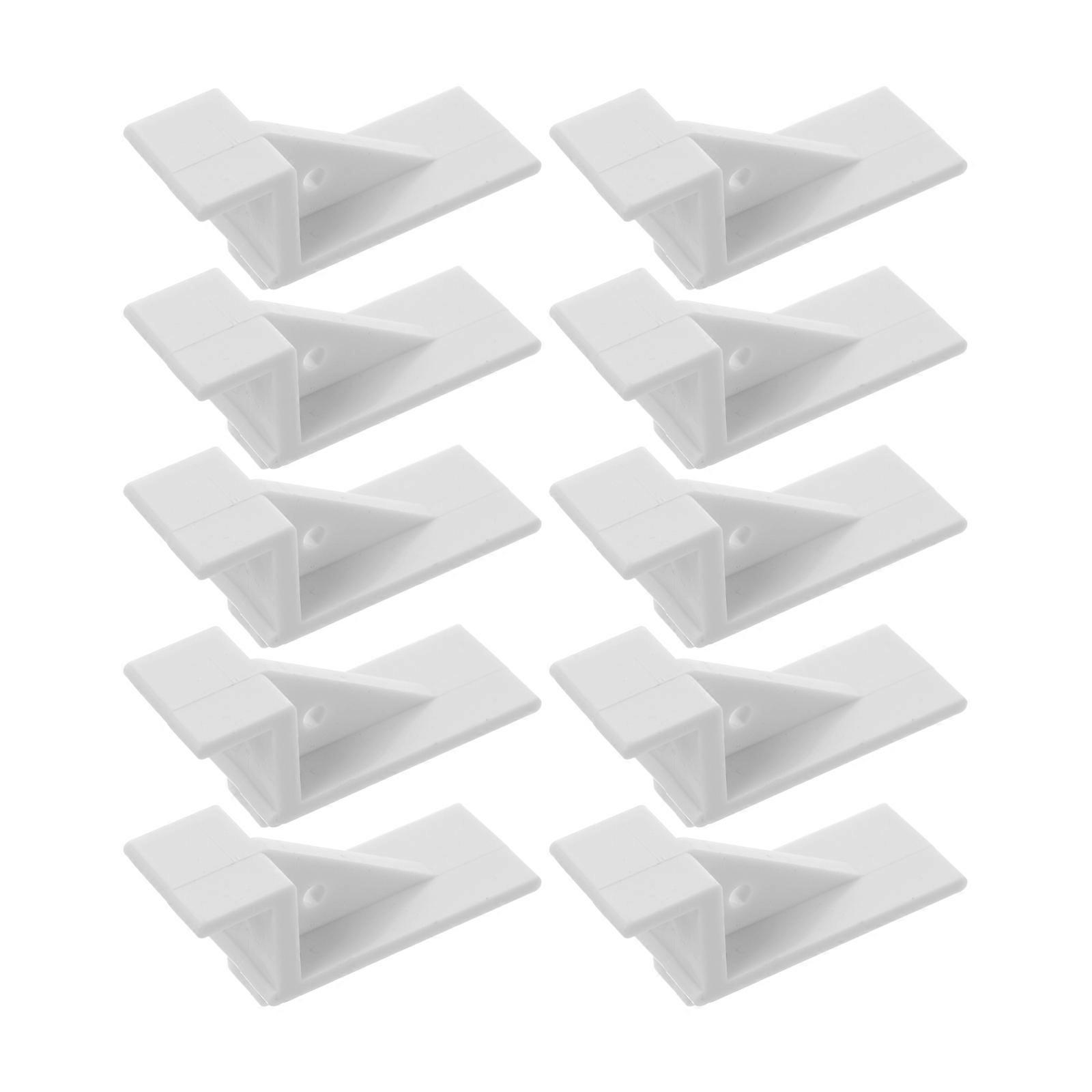 10pcs Refrigerator Shelf Clips & Dividers for Organizing Freezers, Coolers, and Refrigerators – Space Saving Storage Solution for Enhanced Efficiency