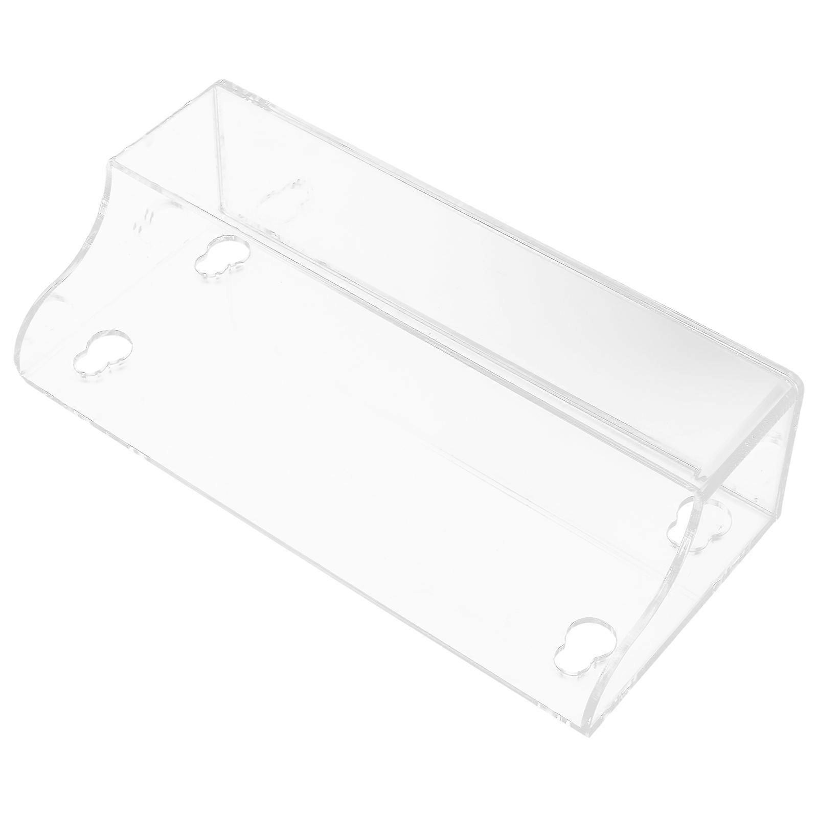 Acrylic Suction Cup Shelf for Storage Transparent Easy Installation Versatile Use Space Saving 7.87x5.12 Inches
