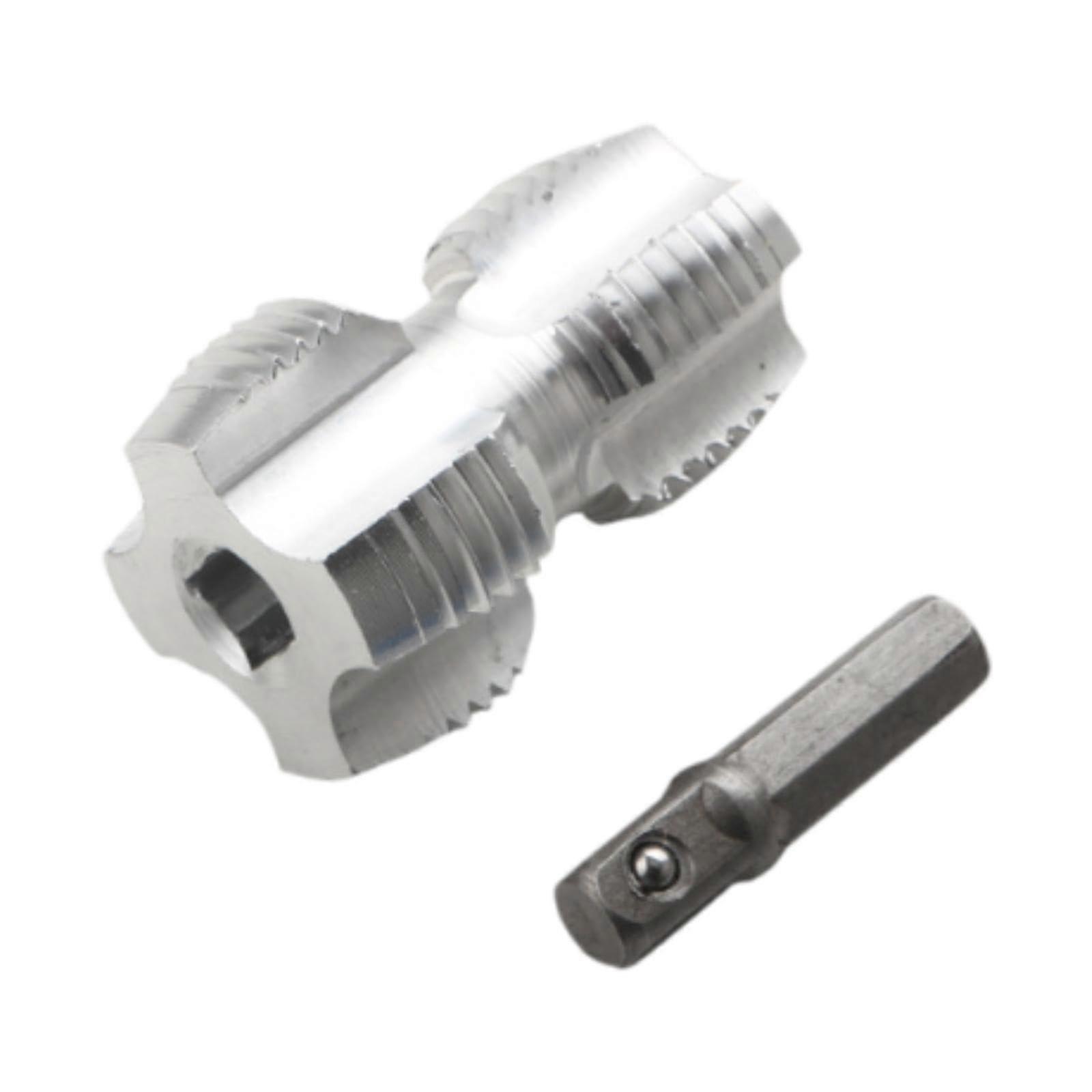 PVC Pipe Thread Cutter for Electric Drill, Aluminum Manual Plumbing Tool Attachment