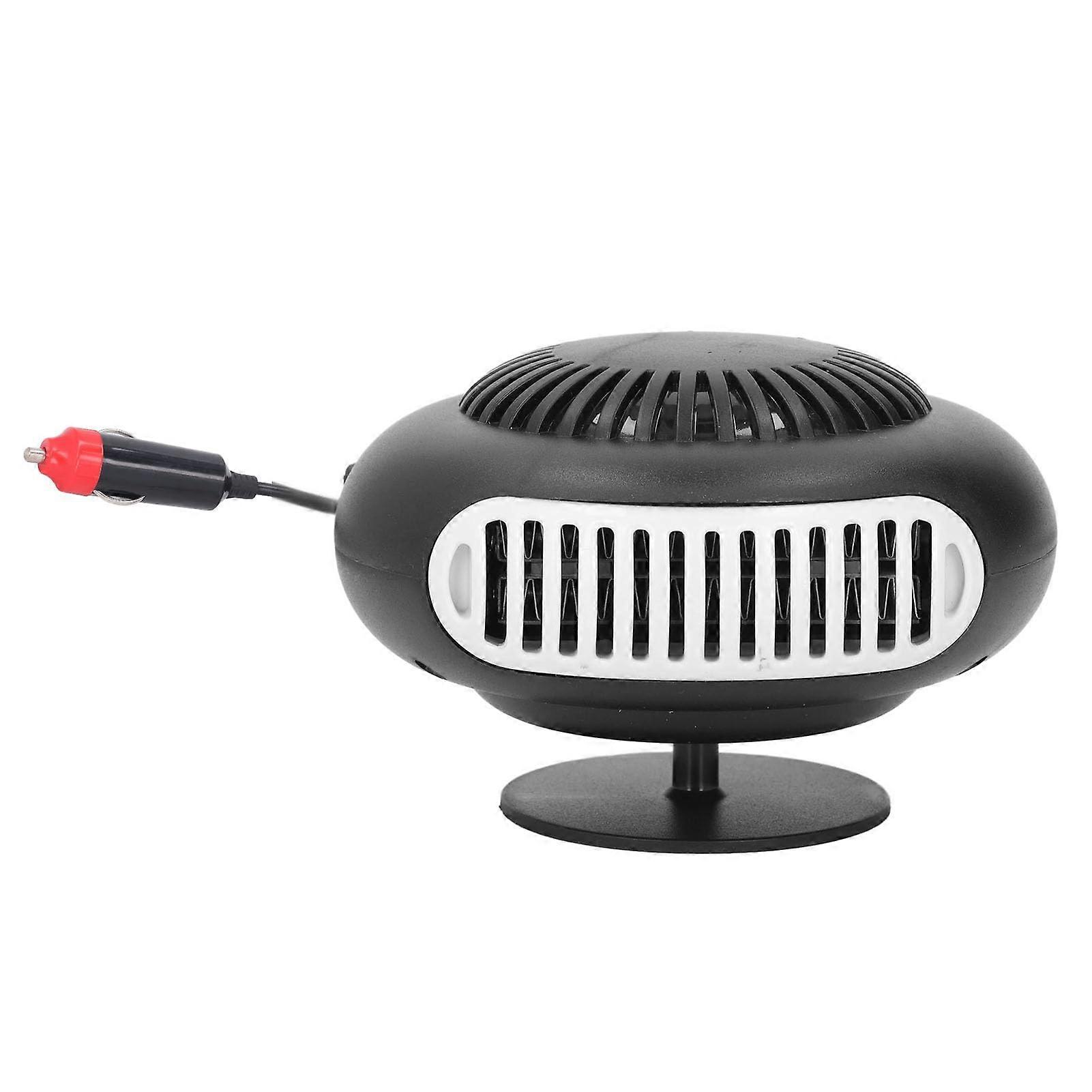 120-W Car Heater, 360-Degree Rotating, Windshield Defroster, DC12V Lighter Plug, ABS Material, Adjustable Outlet Angle