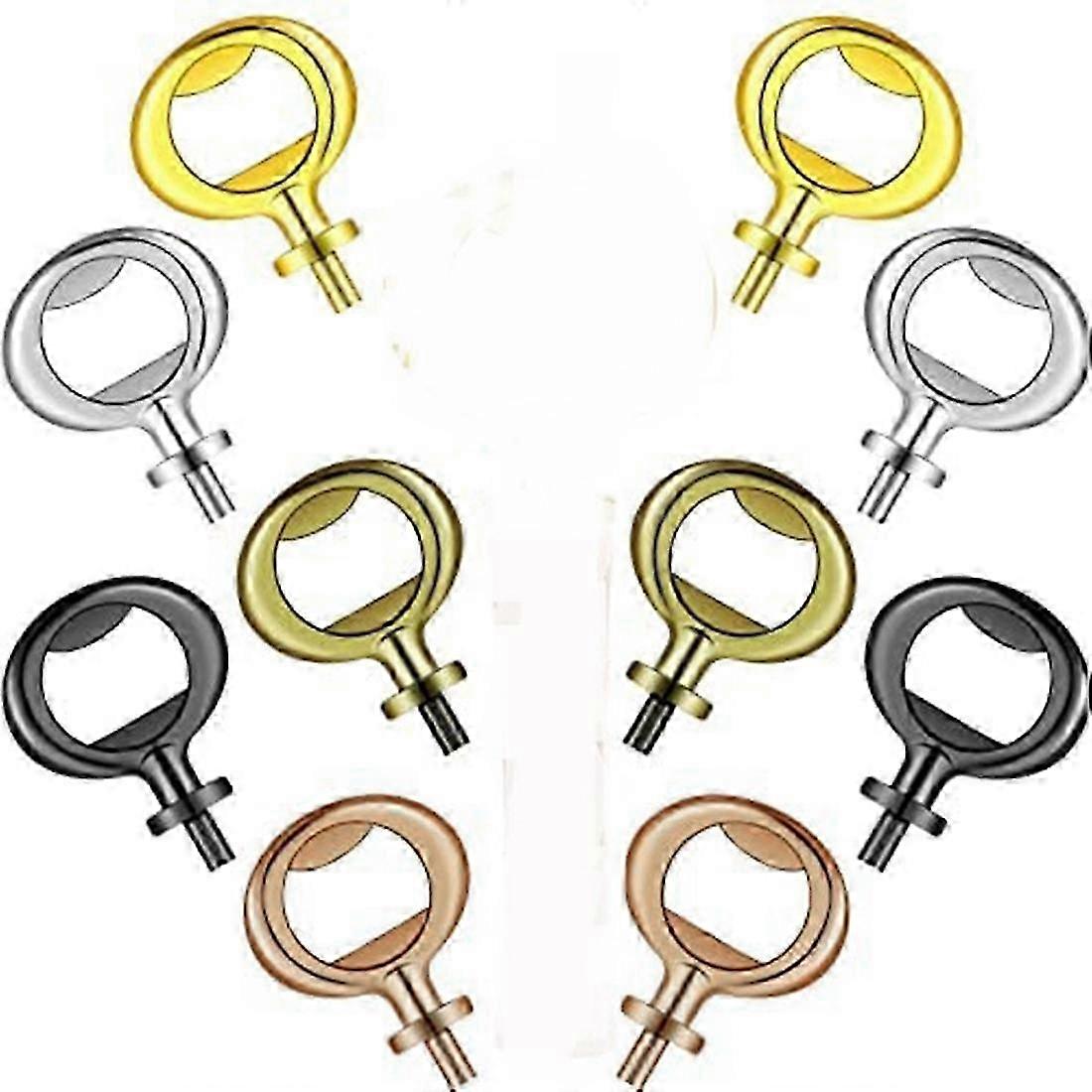 10 Pieces Bottle Opener Inserts Kit Bottle Opener Hardware Insert Beer Opener for Wedding DIY Craft Edition 0812