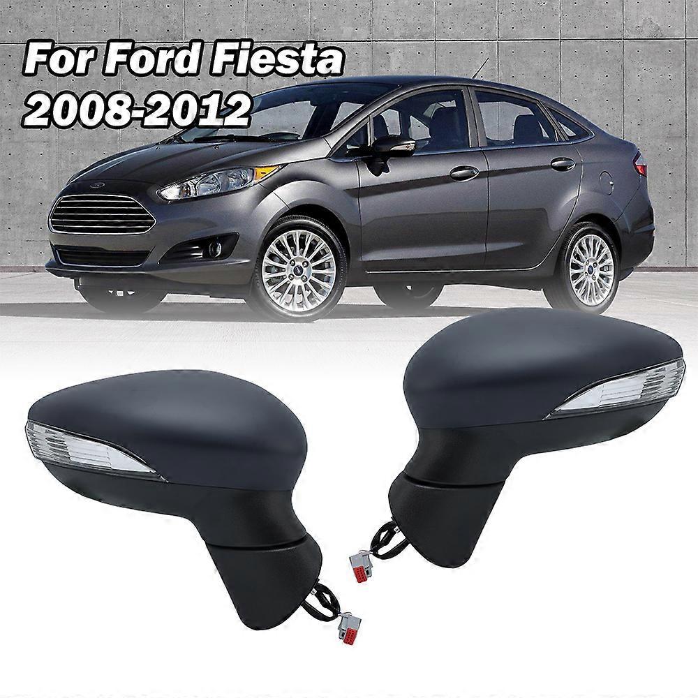Applies to 5 Pins Side Rearview Mirror Assembly For Ford Fiesta 2008-2012 Without Heated Primer Color Door Rearview Mirror Car Accessories
