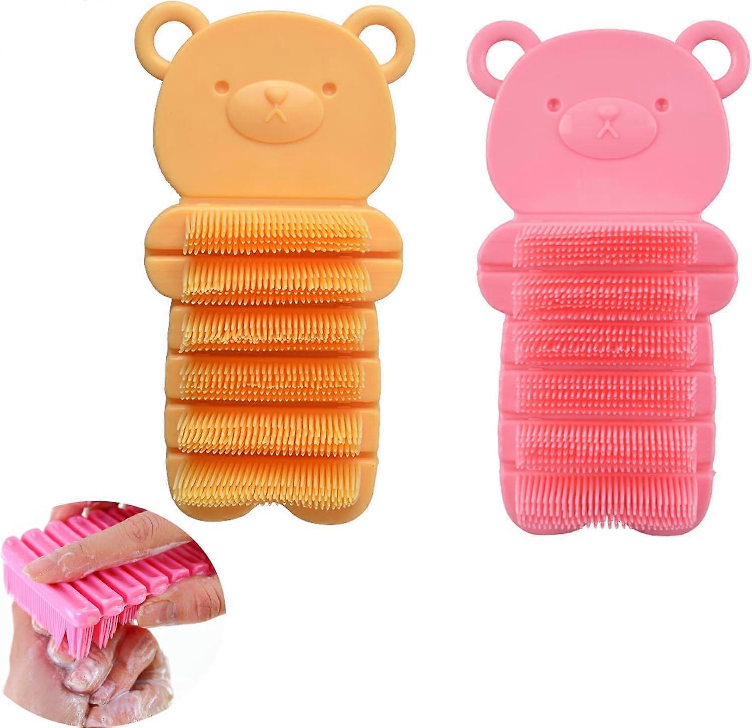 Barn handborste nagelborste rengöring 2st