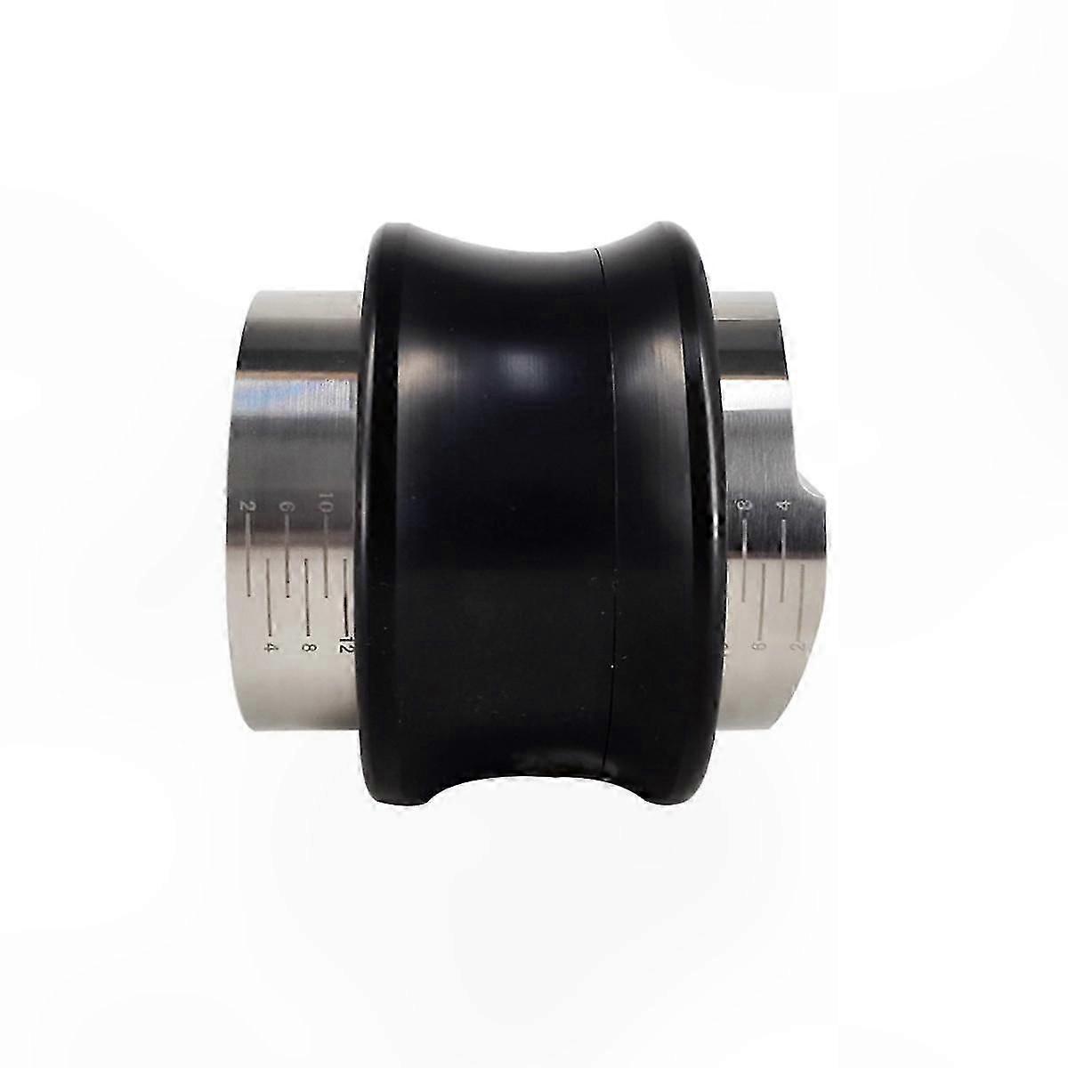 Adjustable Dual 2-in-1 Coffee Tamper with Leveler and Scale, 51mm Flat Spring Distributor for Espresso Preparation