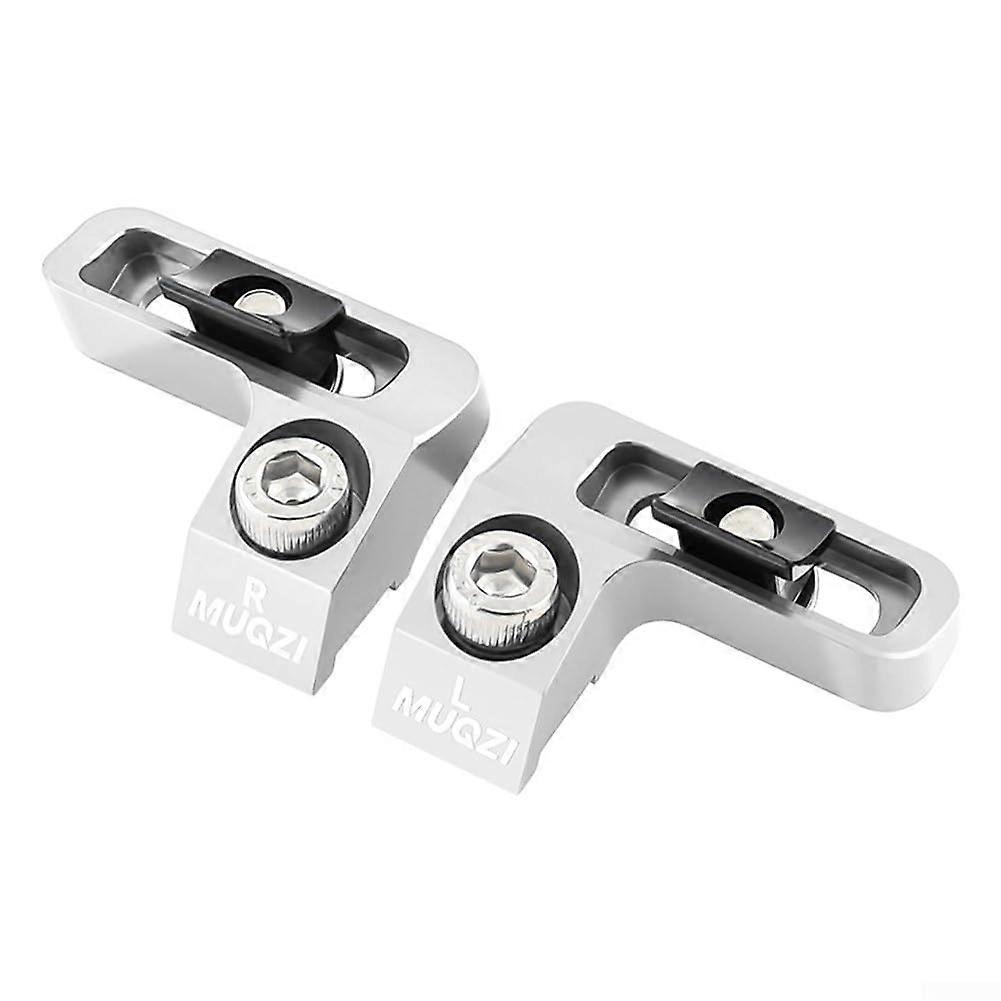 Sleek Aluminum Shifter Adapter for SRAM ISpec EV Brakes - Silver, Lightweight, Durable, Compatible with MTB