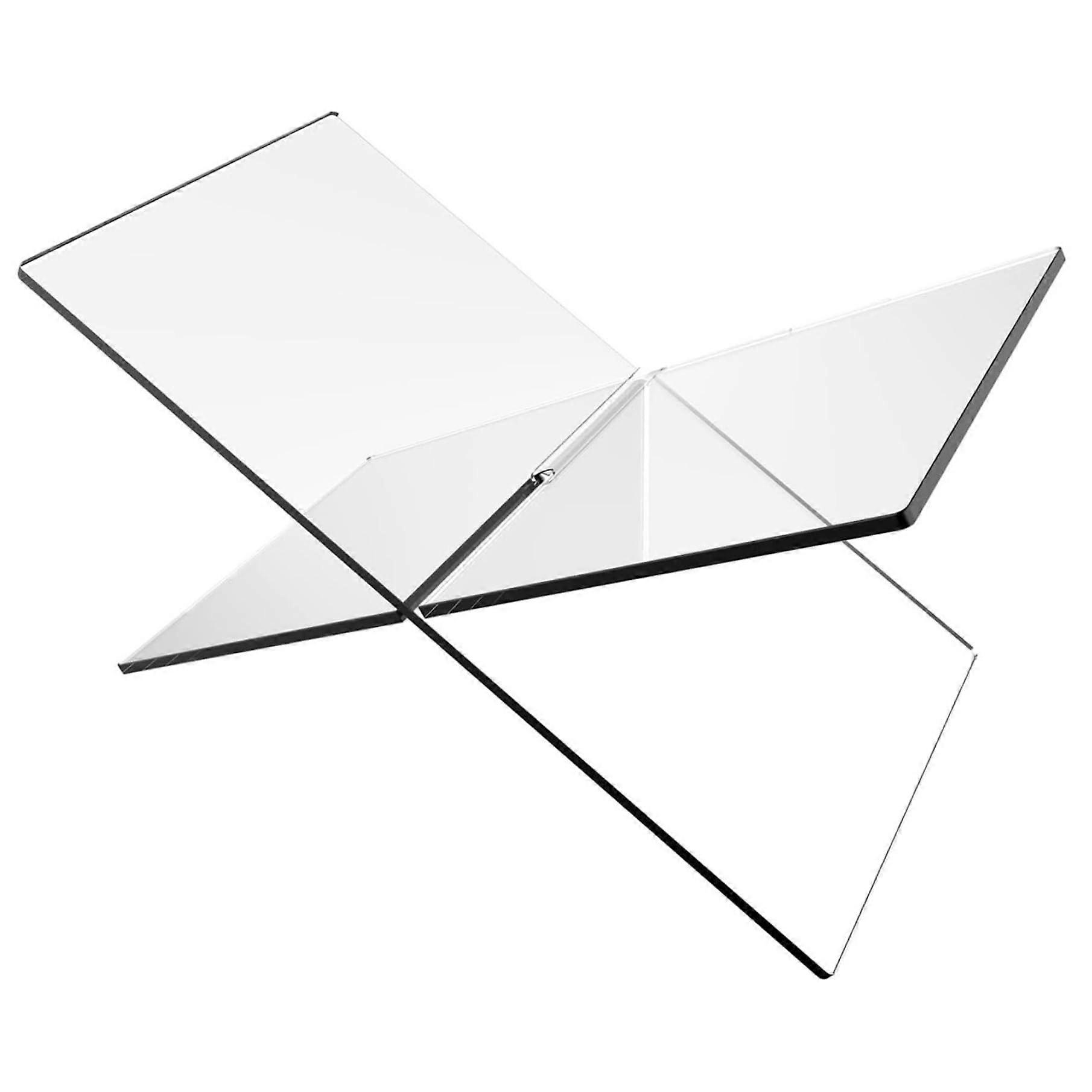 Acrylic Display Stand, XShaped Book Stand for Cookbooks, Bibles, Magazines, 7.48x4.33x4.33 Inches