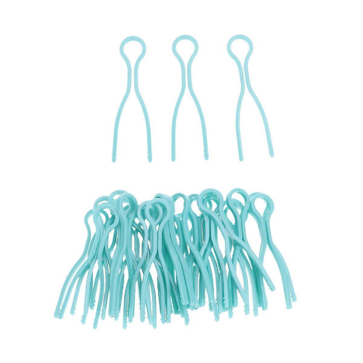 30 Pcs Plastic Bobbin Clips Thread Roller Fixed Wrapped Clamp Sewing Machine Bobbin Thread Tool Accessories (Green)