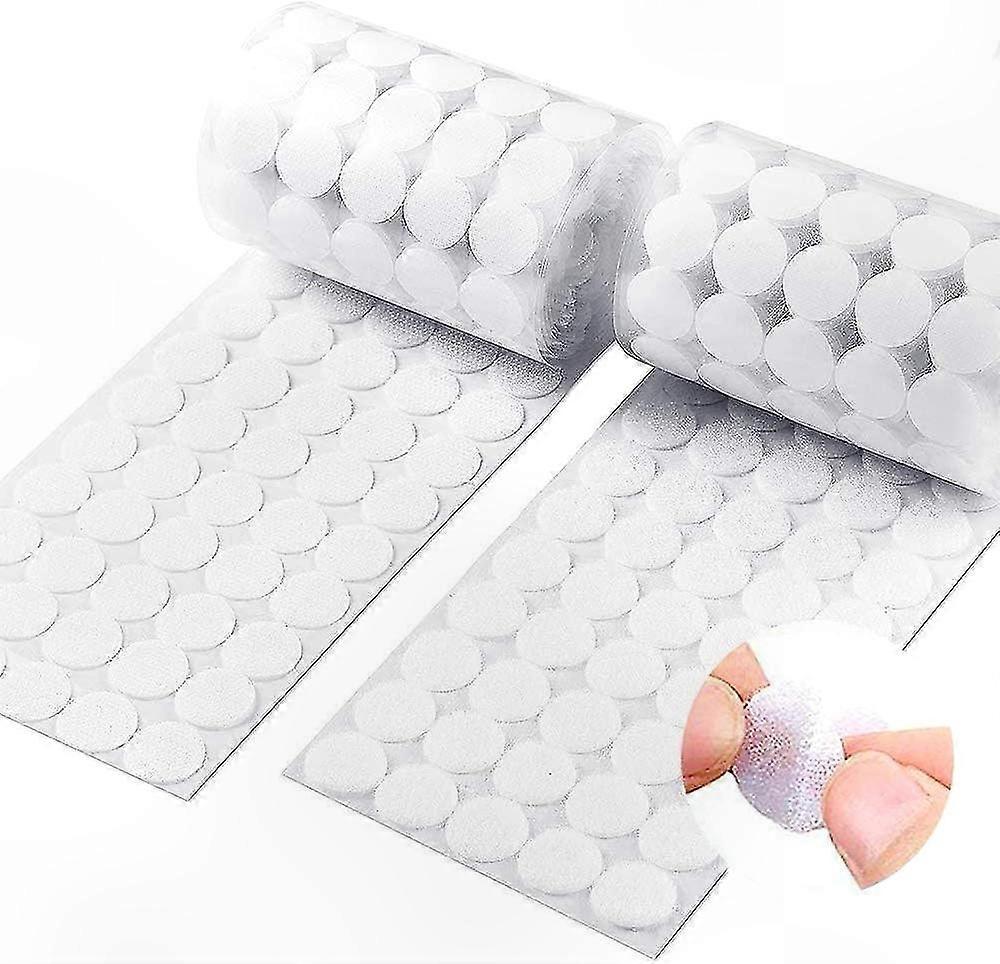 Scratch Sticker Round, 504 Pairs 10mm Circles with Self Adhesive Hook & Loop, 1008PCS Self Adhesive Hook & Loop Adhesive Dot, Self Adhesive Dots Back