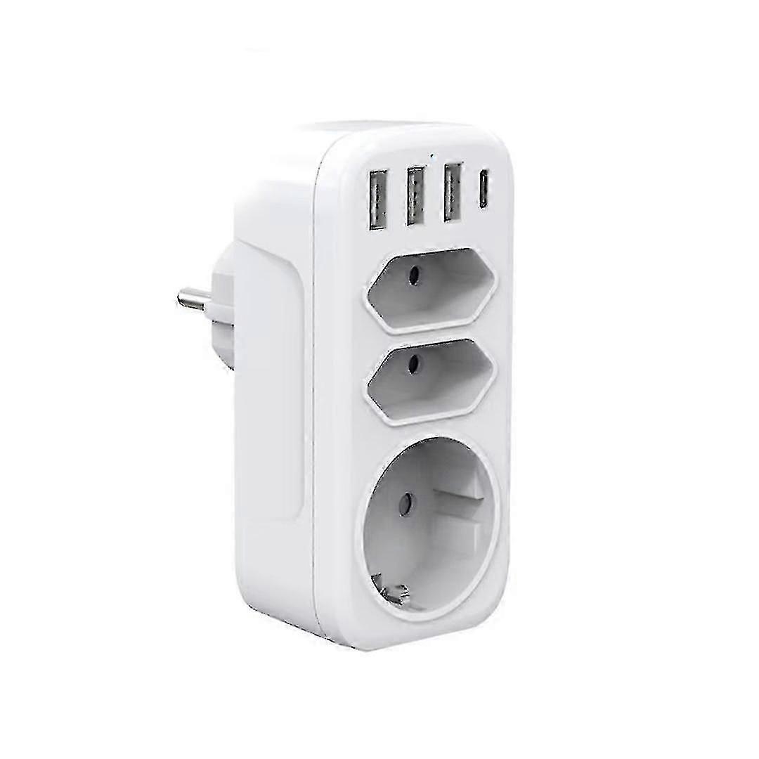 Triple Plug Socket Adapter 7 In 1