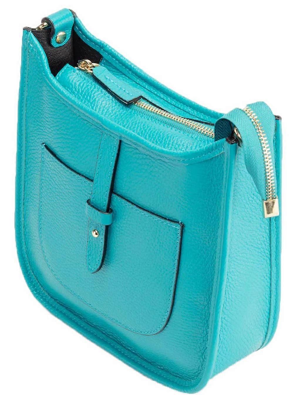 Elie Beaumont Messenger Bag - Turquoise