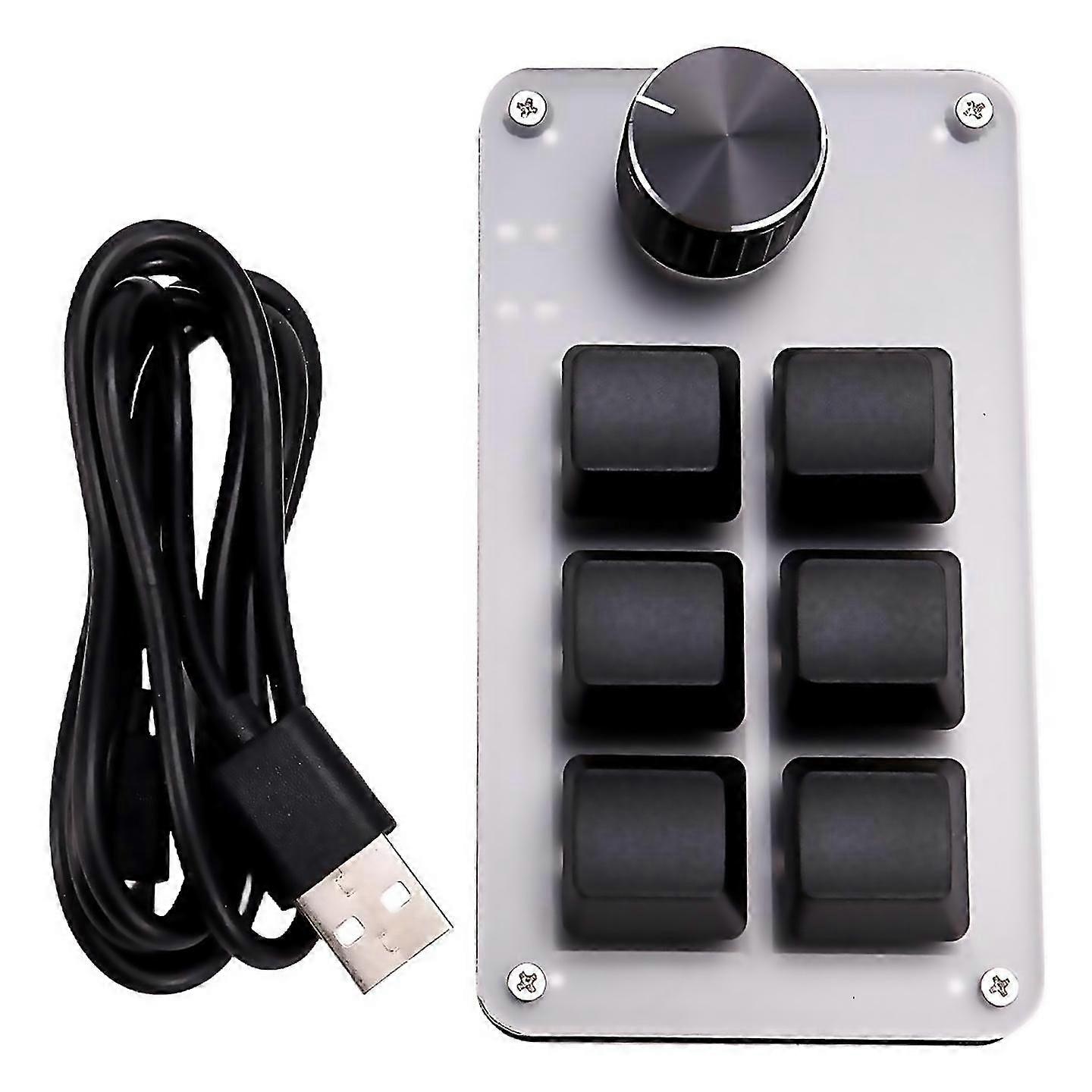 For 1 Knob Copy Paste Mini Button Wired Rgb Mini Mechanical Keyboard