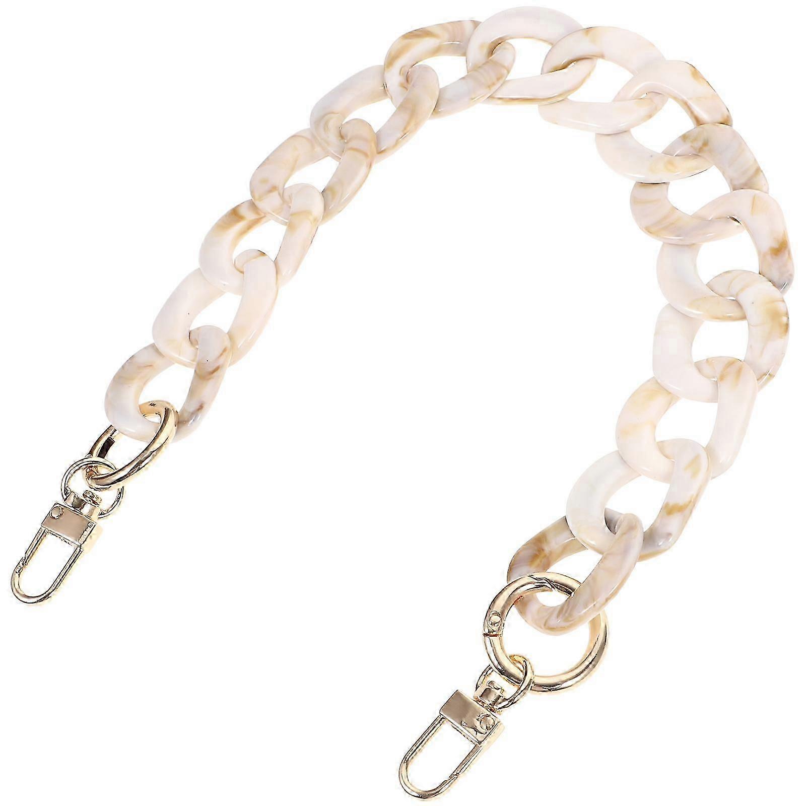 Replacement Shoulder Strap Chain Acrylic Purse Strap Multi-colored 0.5x3x40cm Diy Accessory 1set