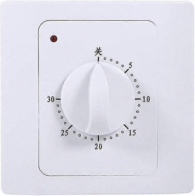Digital Electric Timer Switch, 220V 10A 30-Minute Mechanical Time Control Countdown Switch for Intelligent Scheduling and Automation