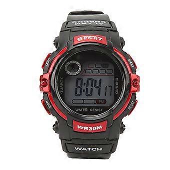 Reloj deportivo LCD digital Reloj electrónico Reloj luminoso para hombre para actividades al aire libre