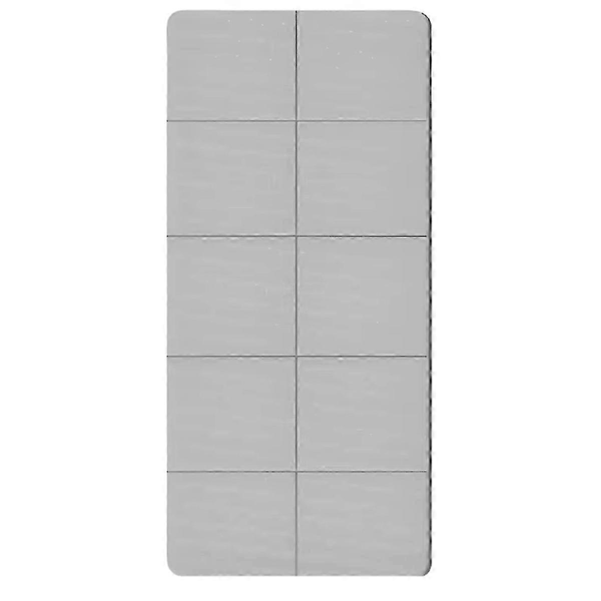 Eco-Friendly TPE Yoga Mat,Foldable,Double-Sided Non-Slip ,Gray