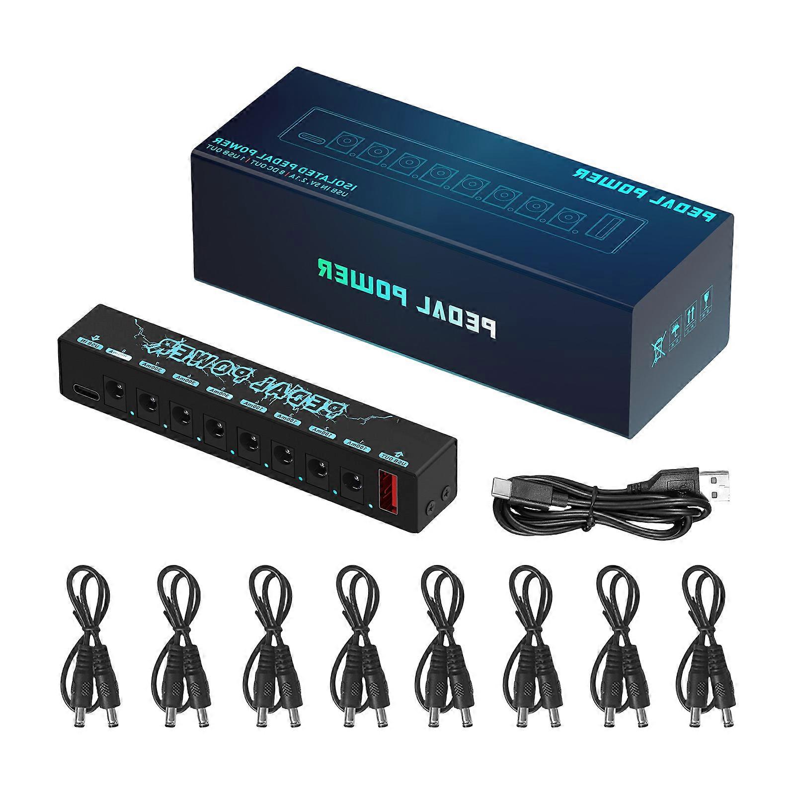 Studios Grade Metal Body Effects Processor with 8 Independent Channels And Low Noise Circuit Multicolor