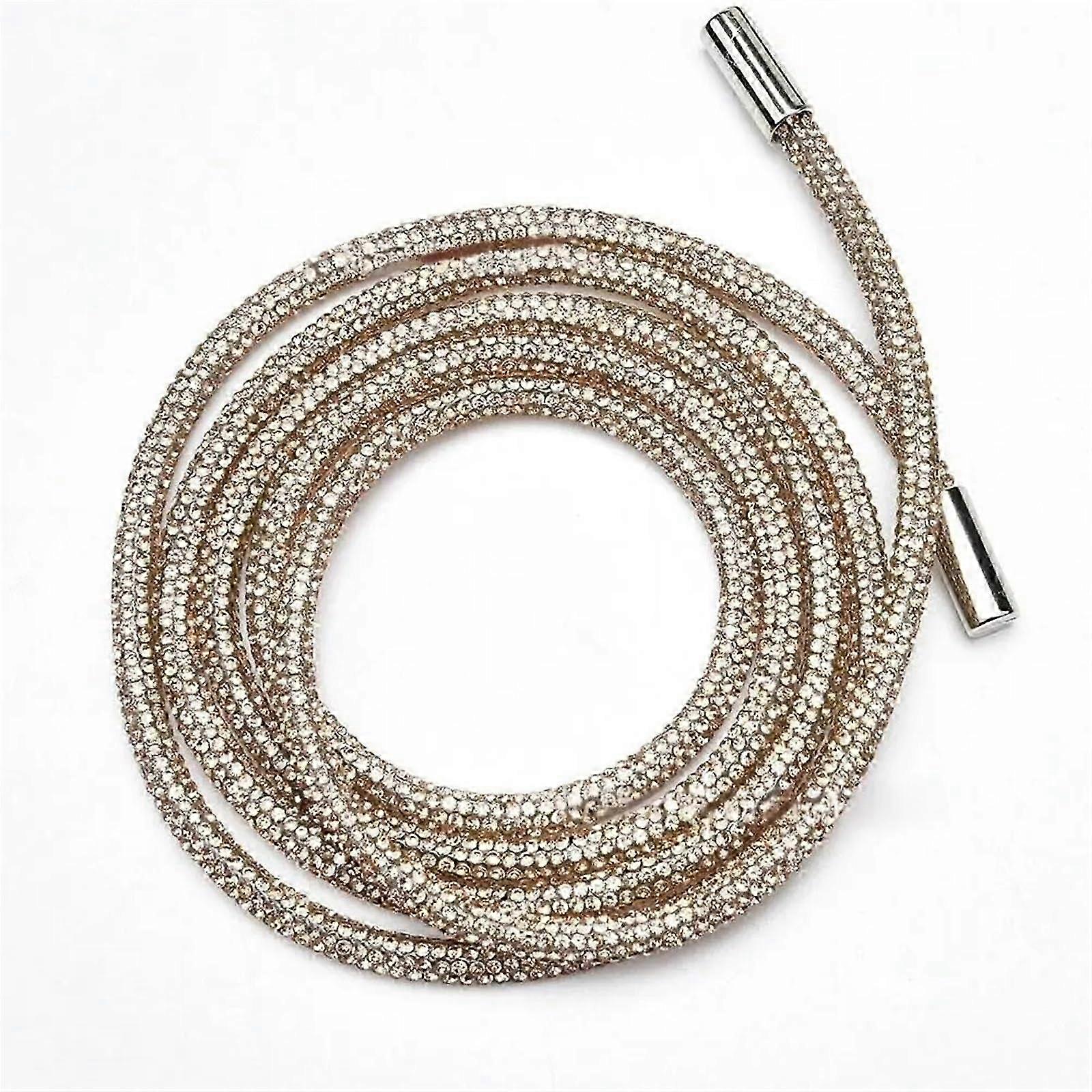 Drawstring Cords Replacement Diamond Rope Bright Crystal String Shiny Round Cord 2025
