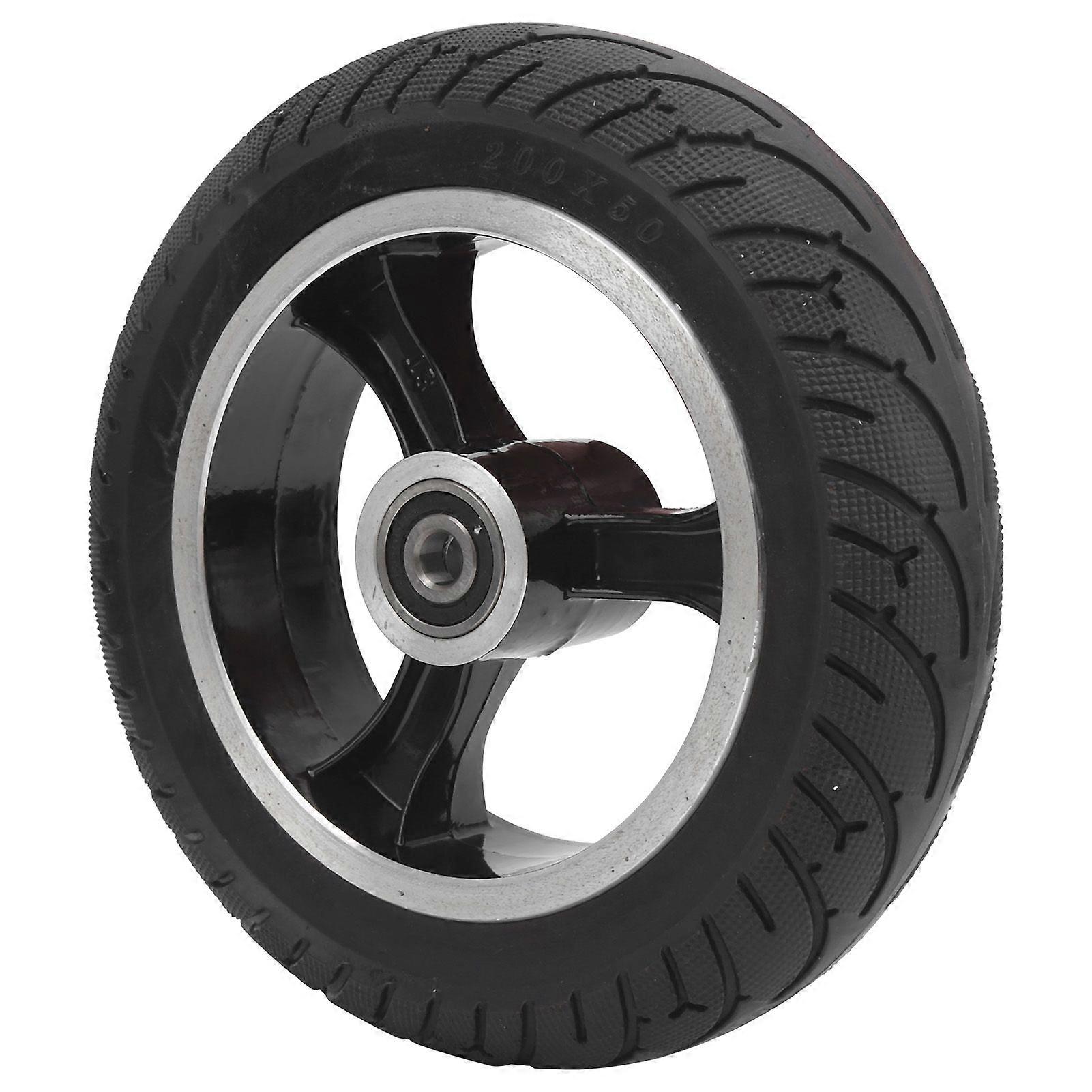 8in 200x50 Front Solid Wheel Non Pneumatic Tire with Hub Replacement for Electric Scooter