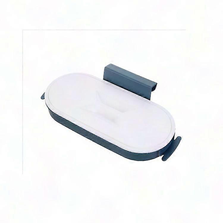 2-Piece Trash Bag Holder with Lid for Kitchen Cabinet - Space Saving Waste Bin