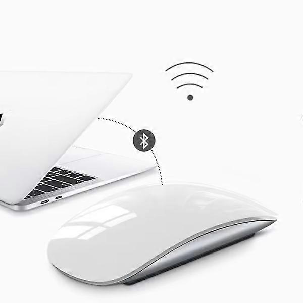 Souris tactile sans fil Bluetooth pour Mac/iPad, 1600 DPI, rechargeable