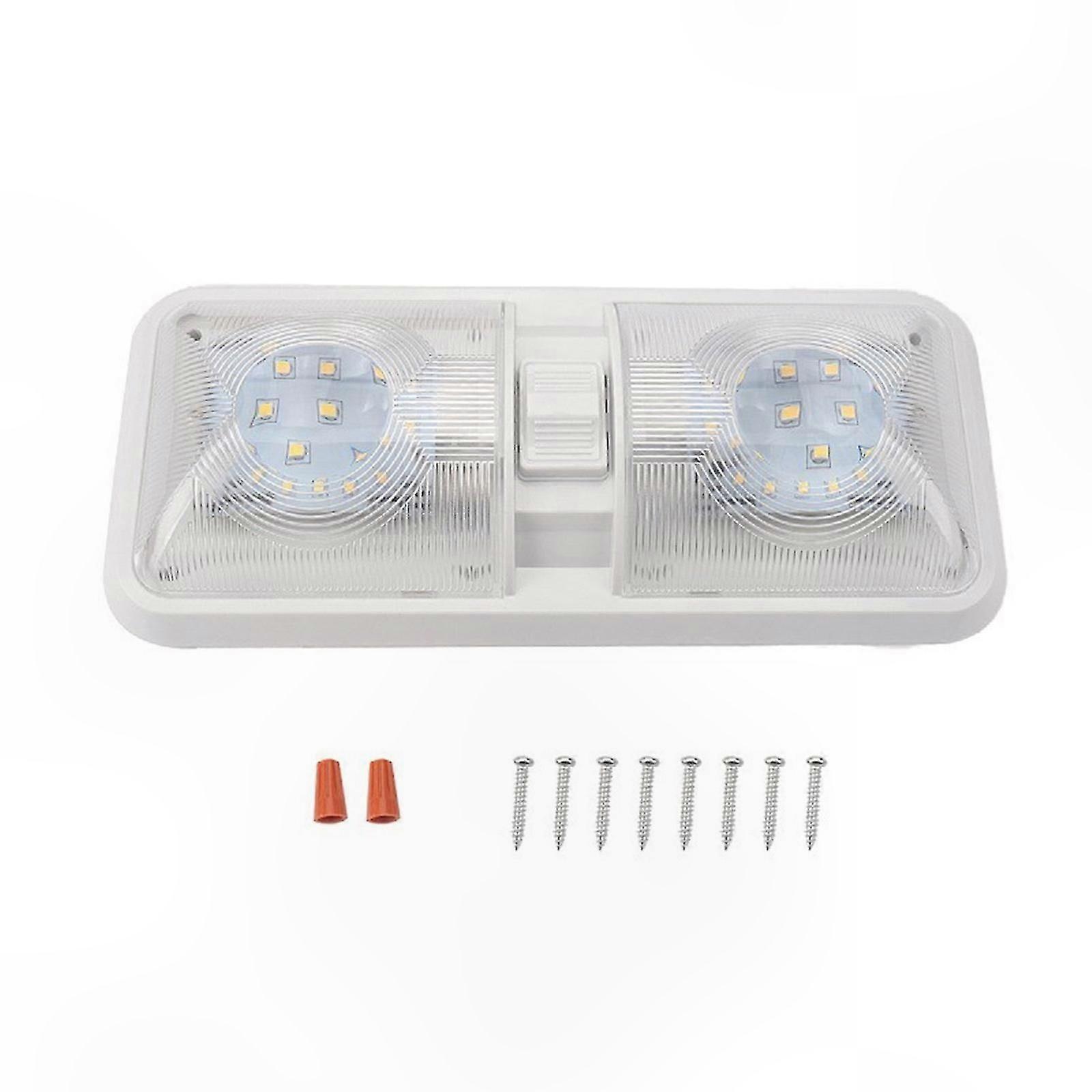 12V LED Ceiling Dome Light for Marine and Trailer Interior Lighting Replacement