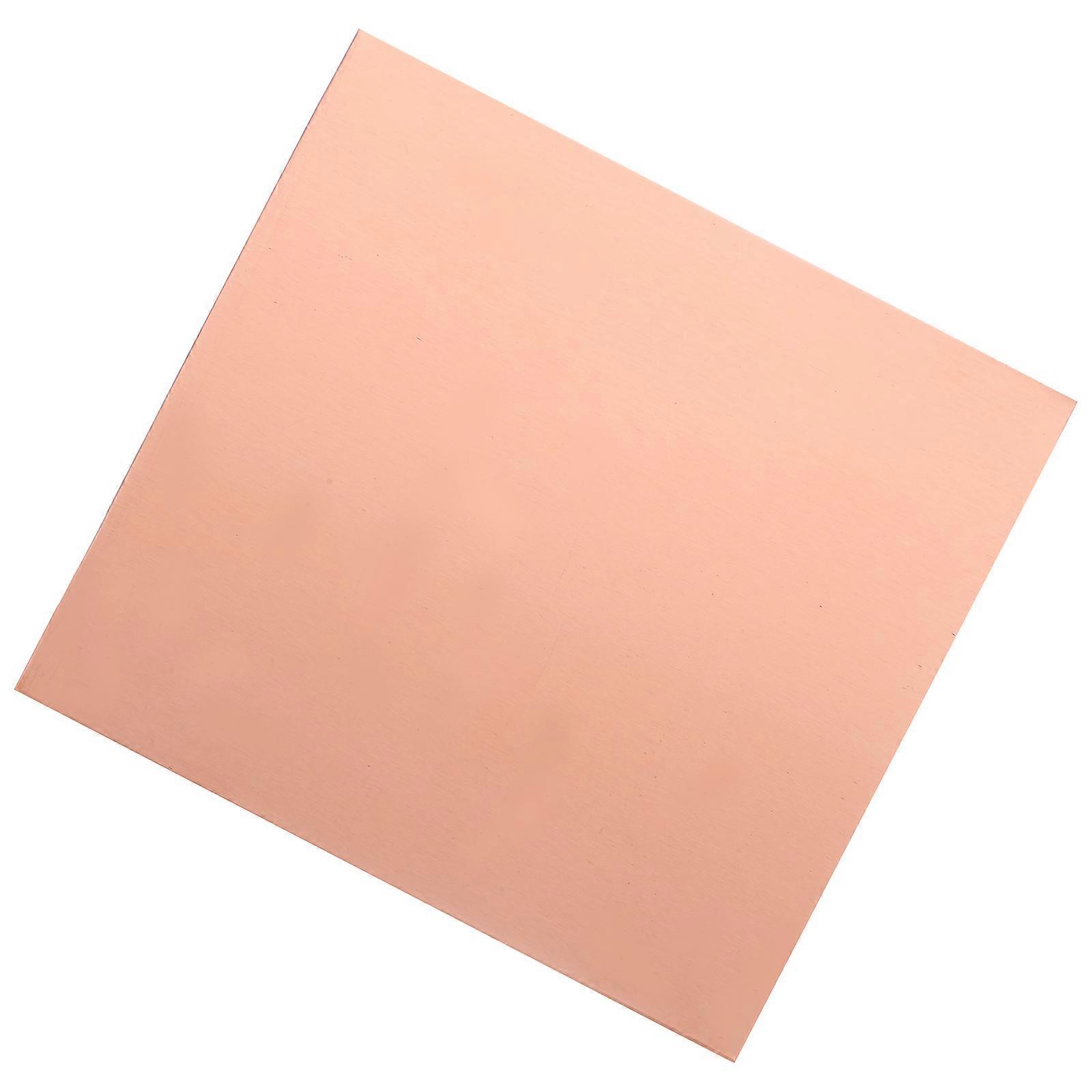Pink Copper Sheet for Craft DIY Projects 1 Sheet Practical Copper Plate for Jewelry Making