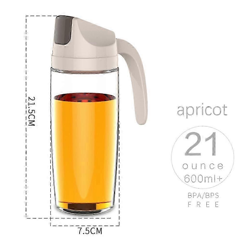 automatic open close oil pot glass bottle leakproof dustproof