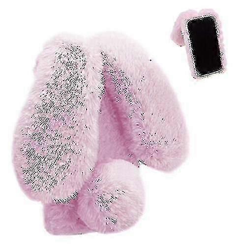 Cute Fluffy Bunny Furry Rabbit Fur Plush Case for Samsung Galaxy A14 5G