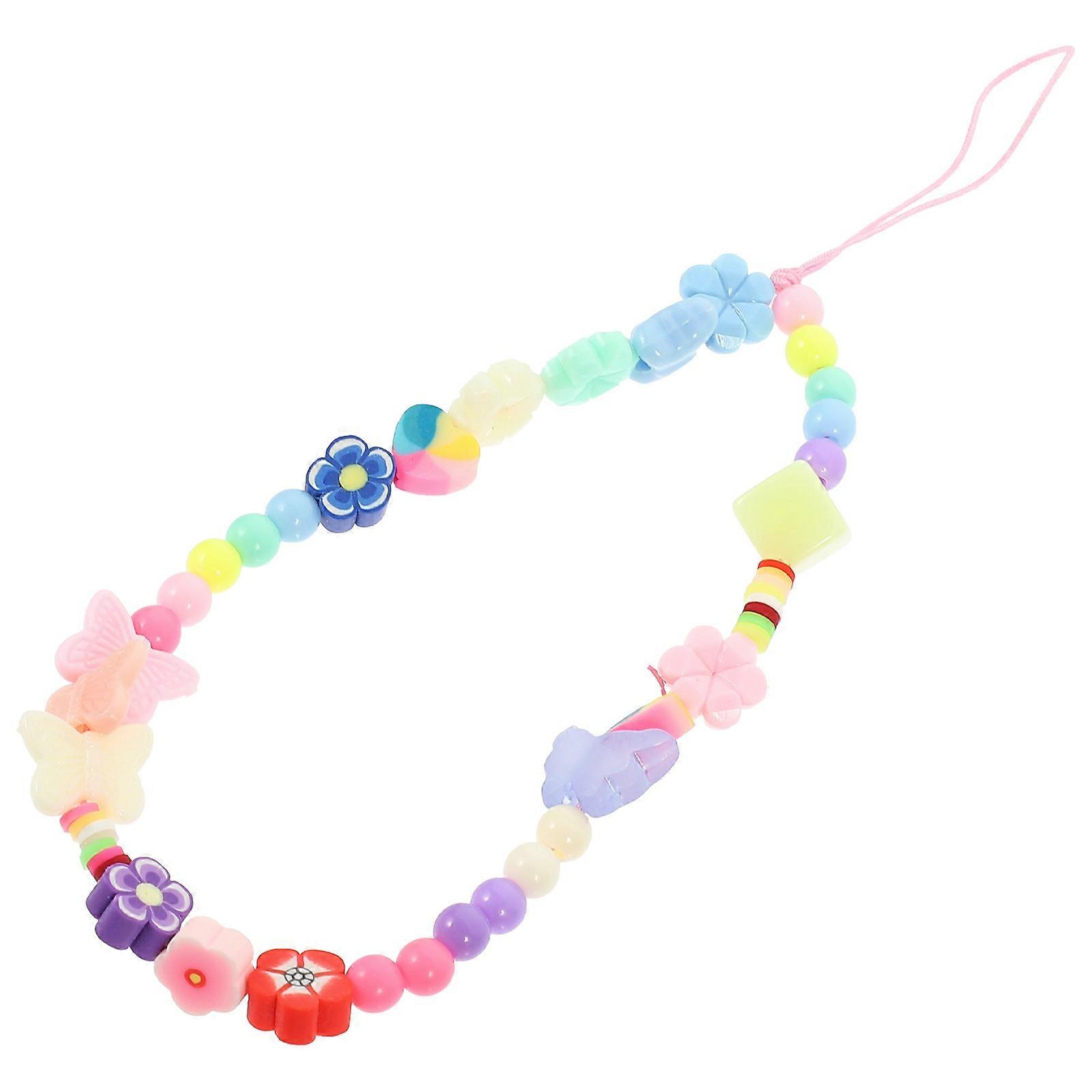 Beaded Phone Lanyard Phone Charm Design for Decoration Included