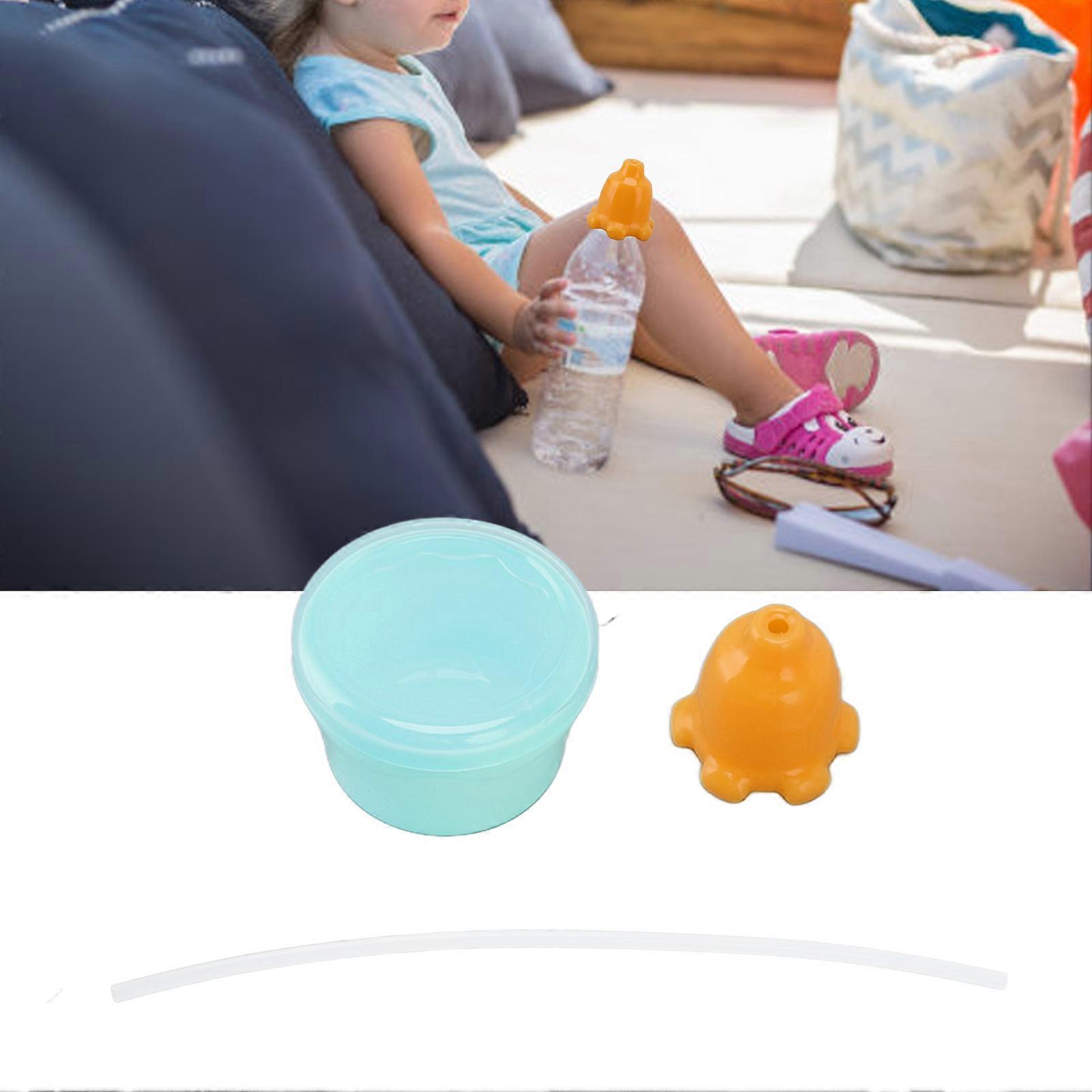 Orange Silicone Octopus Sippy Cup Cap Soft Spill-Proof Lid