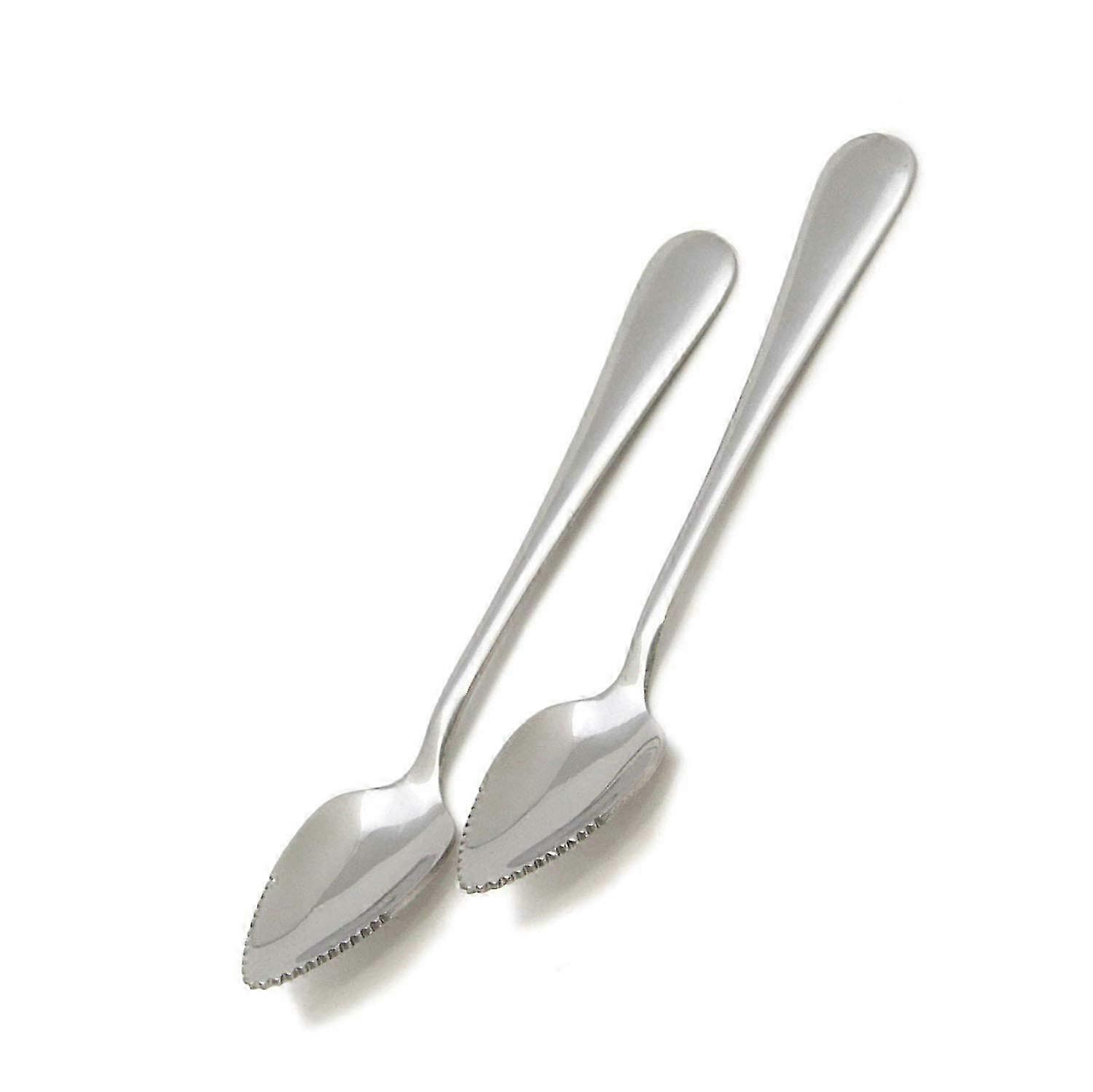 Grapefruit Spoon, 2-Pack, 7 in L, Silver