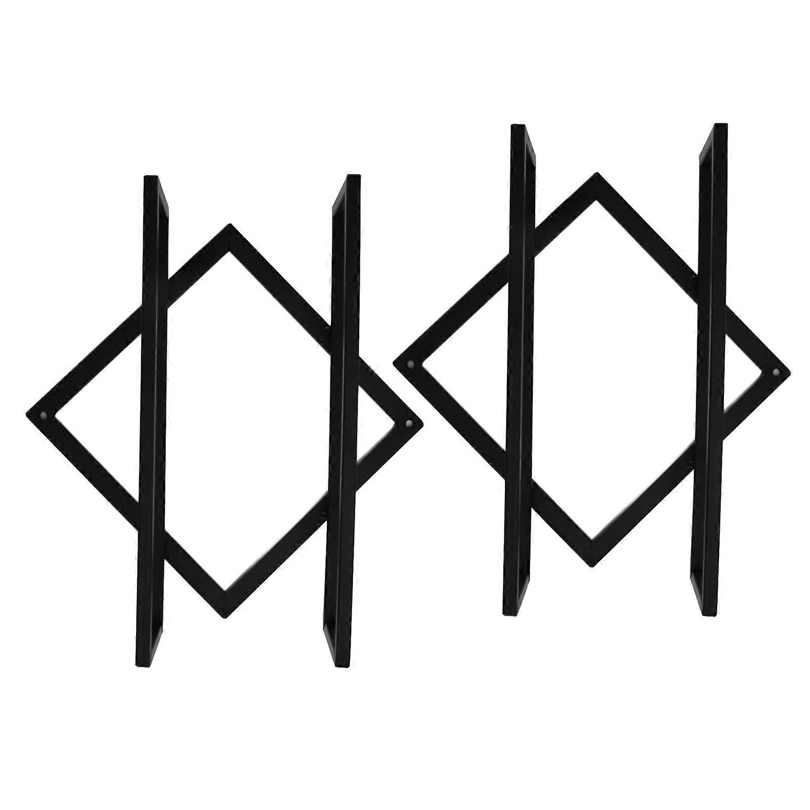 Wall Mounted Wine Holder, Double Structure, 26.5x25x10cm, Black