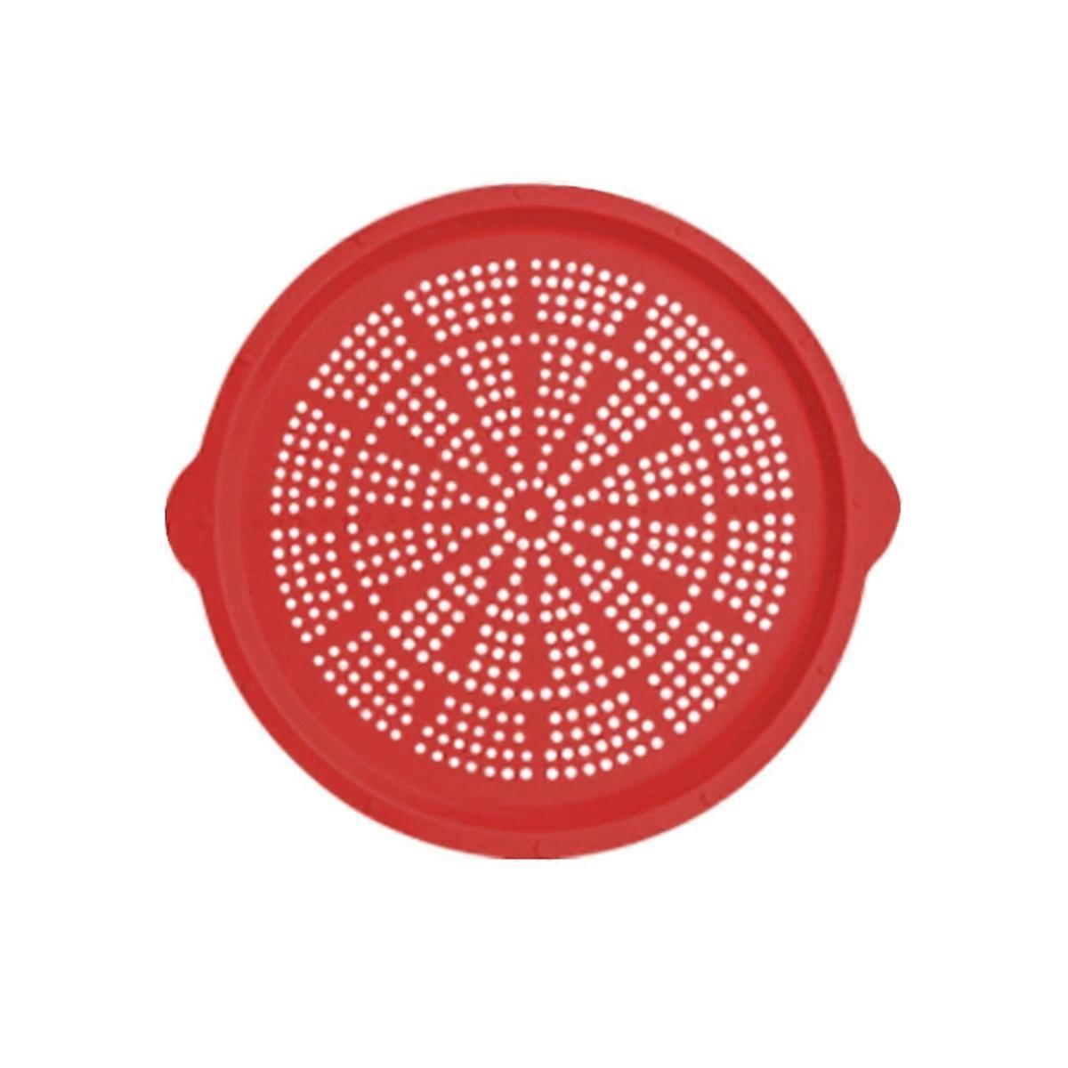 Silicone Pizza Pan Multipurpose Baking Tray Non-Stick Pizza Pan, Red